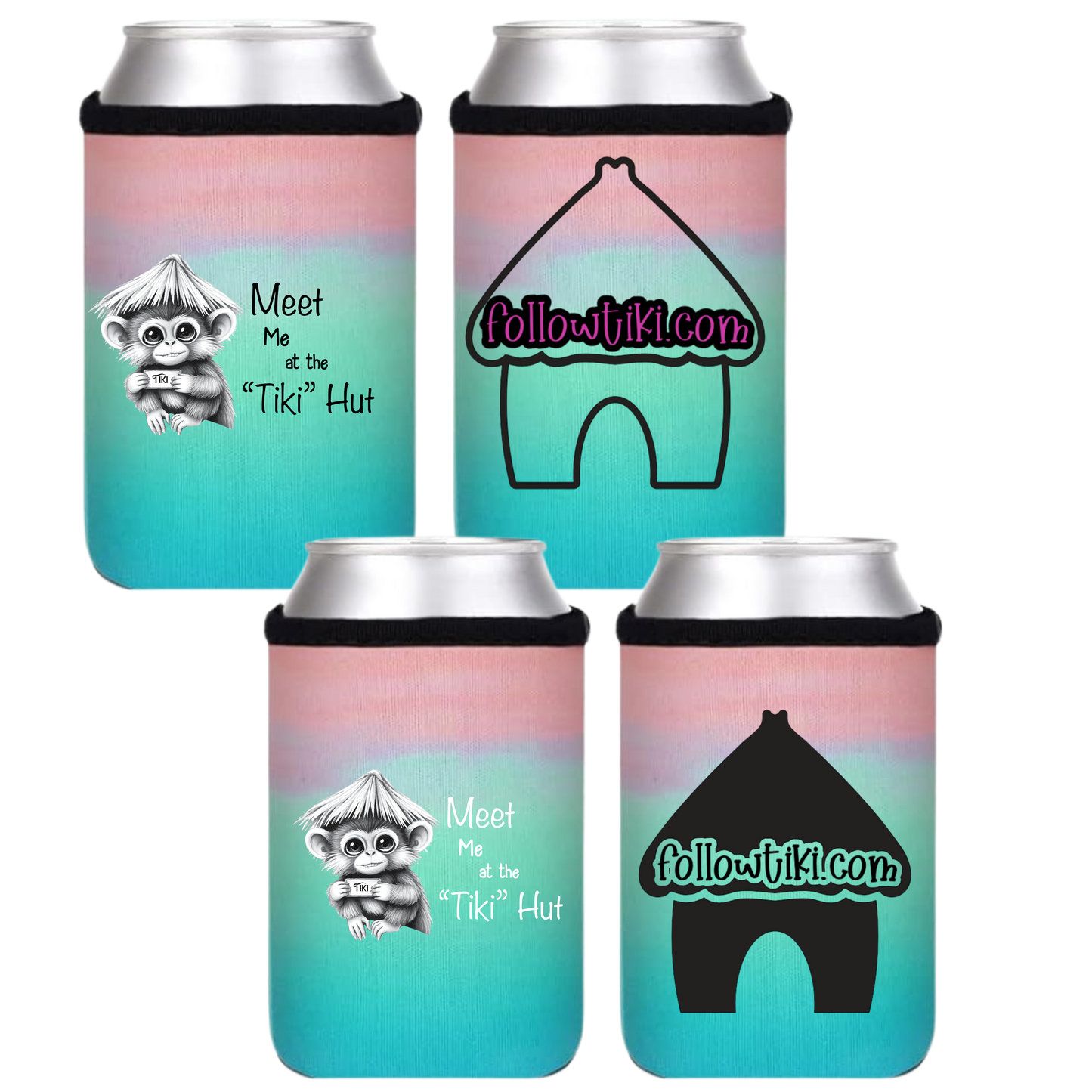 Meet Me at the Tiki Hut Koozie