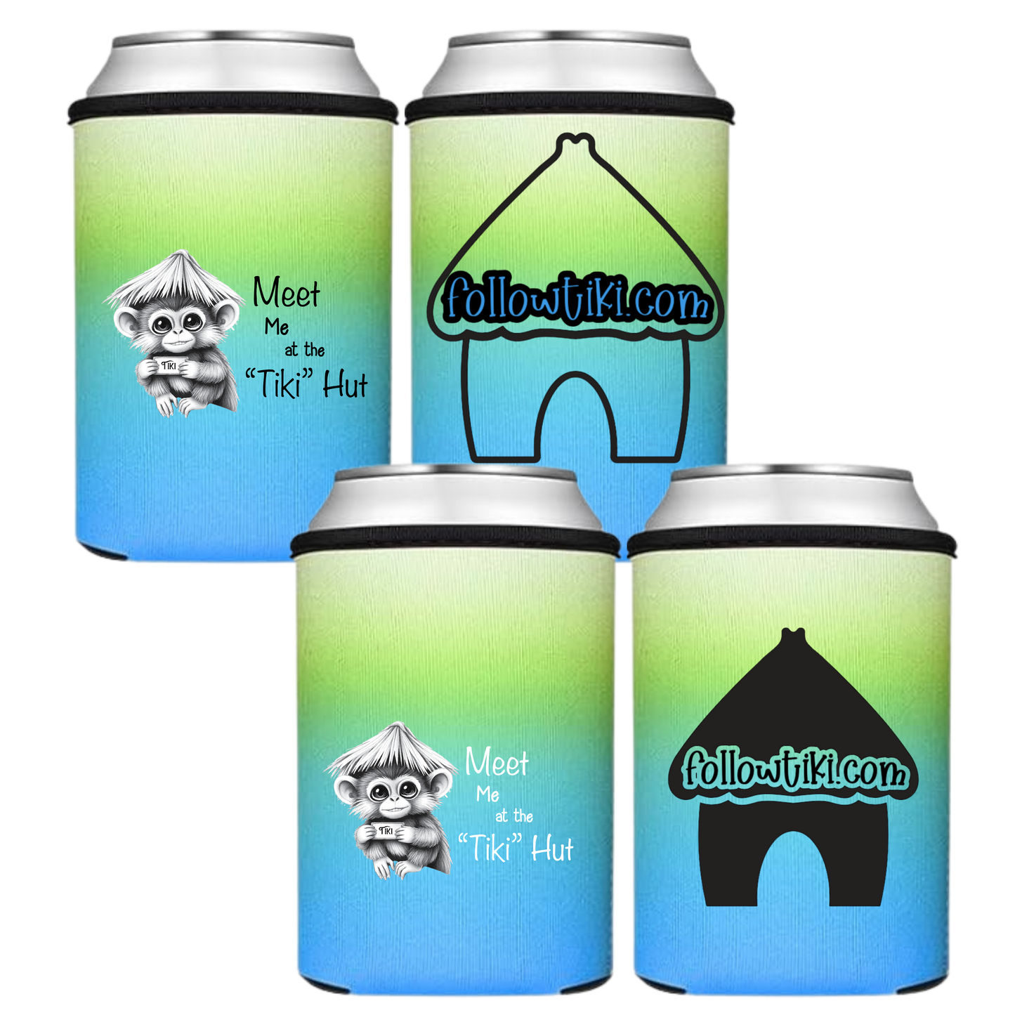 Meet Me at the Tiki Hut Koozie