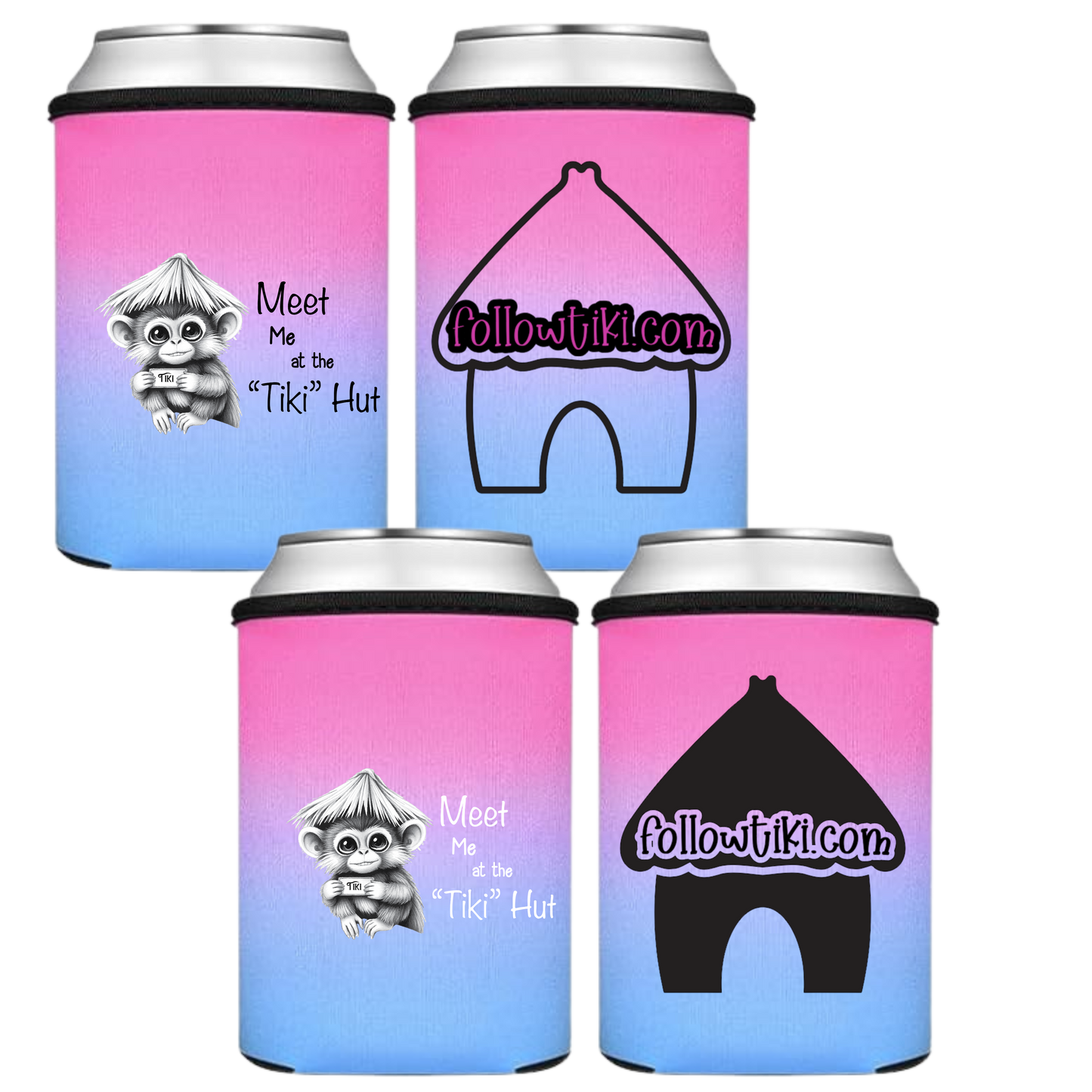 Meet Me at the Tiki Hut Koozie