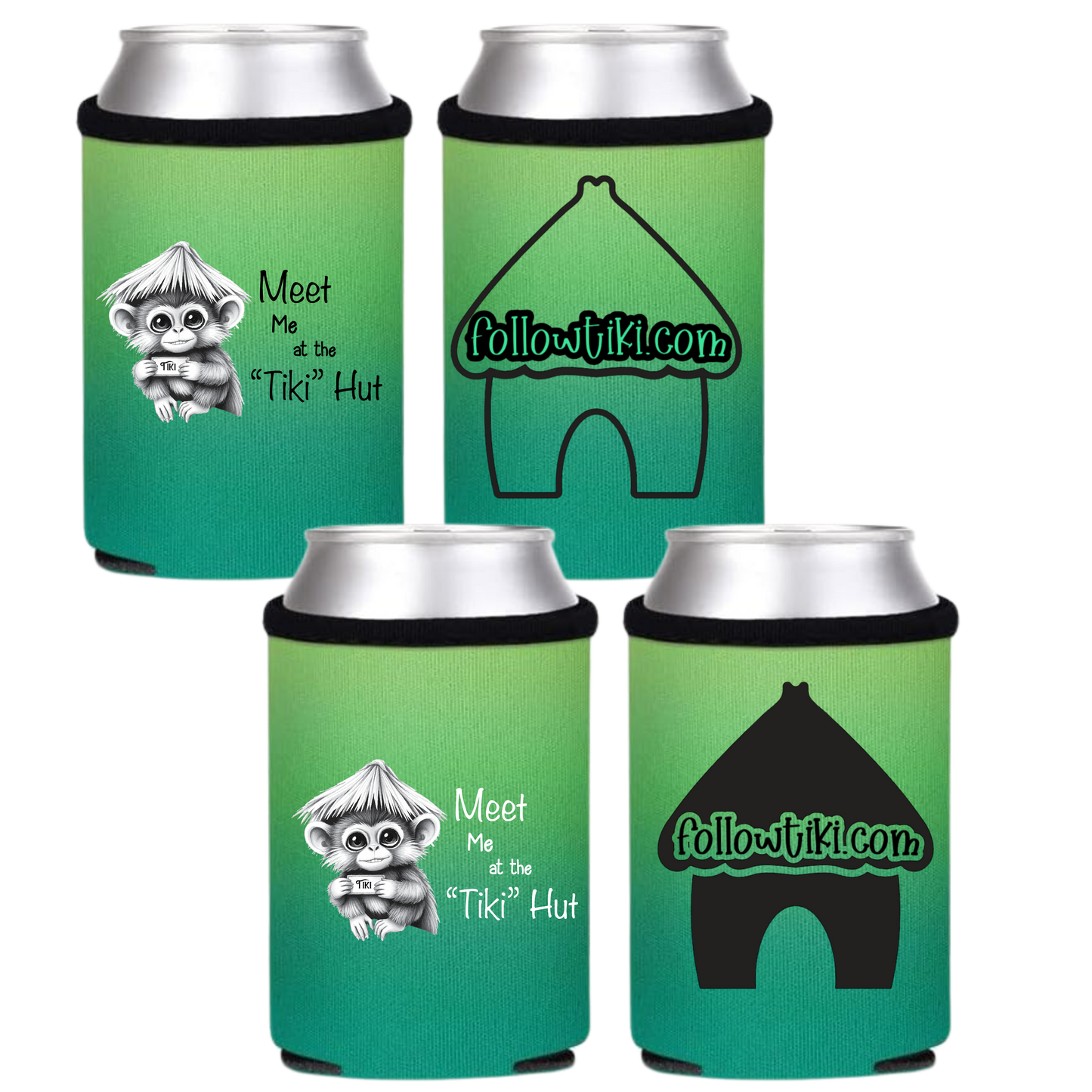 Meet Me at the Tiki Hut Koozie