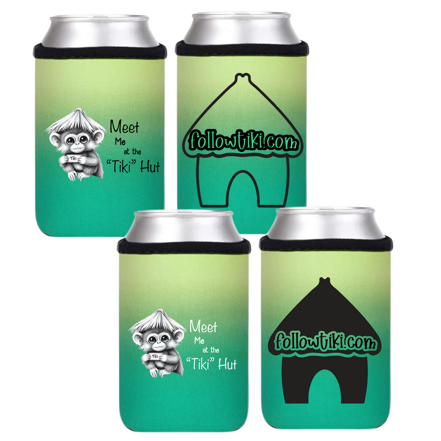 Meet Me at the Tiki Hut Koozie