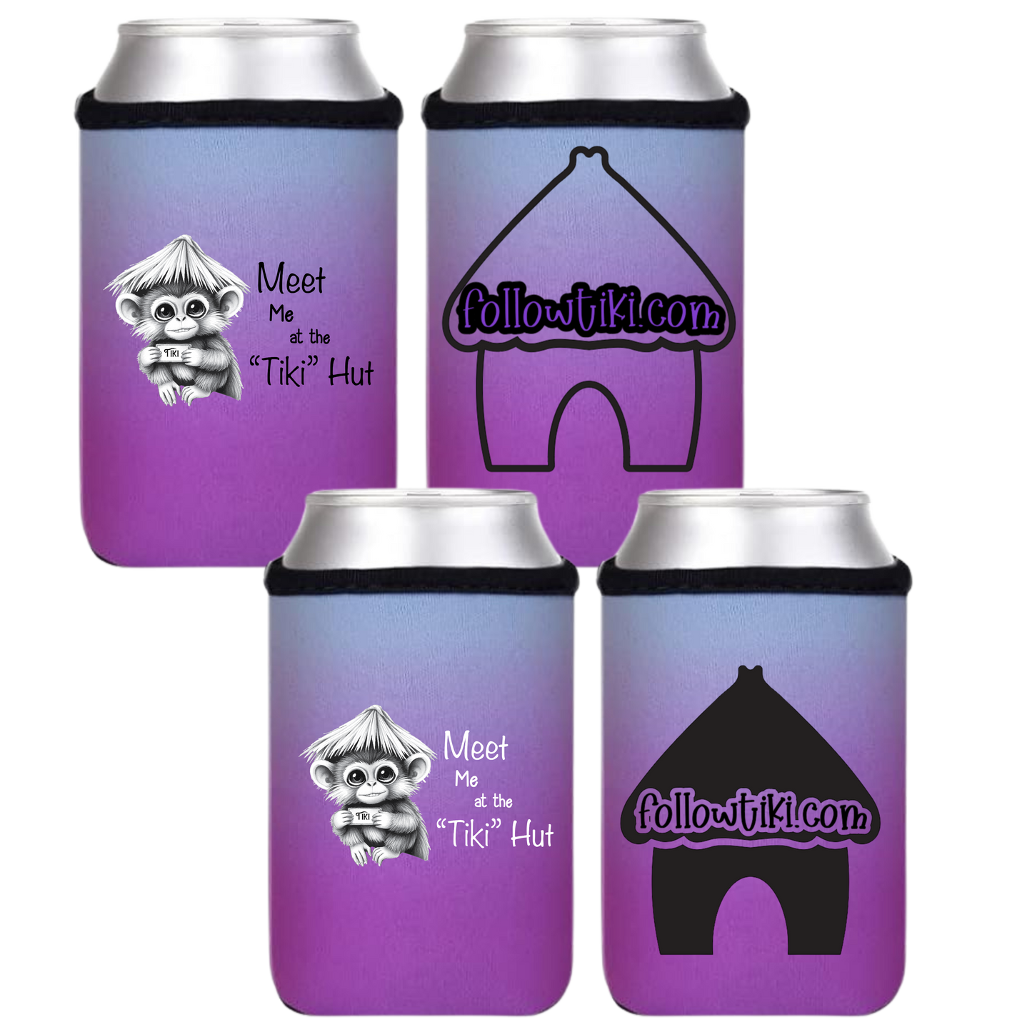 Meet Me at the Tiki Hut Koozie