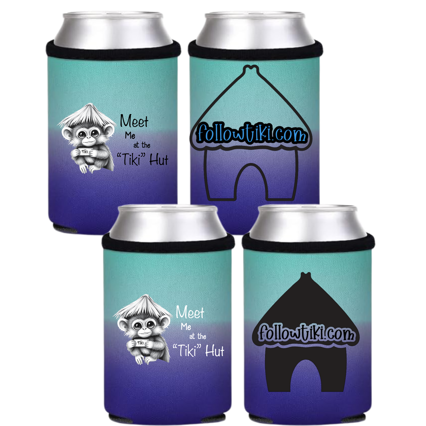 Meet Me at the Tiki Hut Koozie