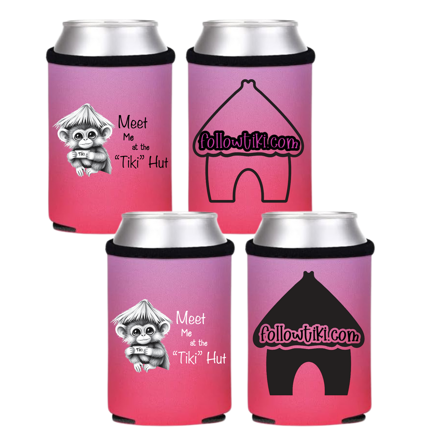 Meet Me at the Tiki Hut Koozie