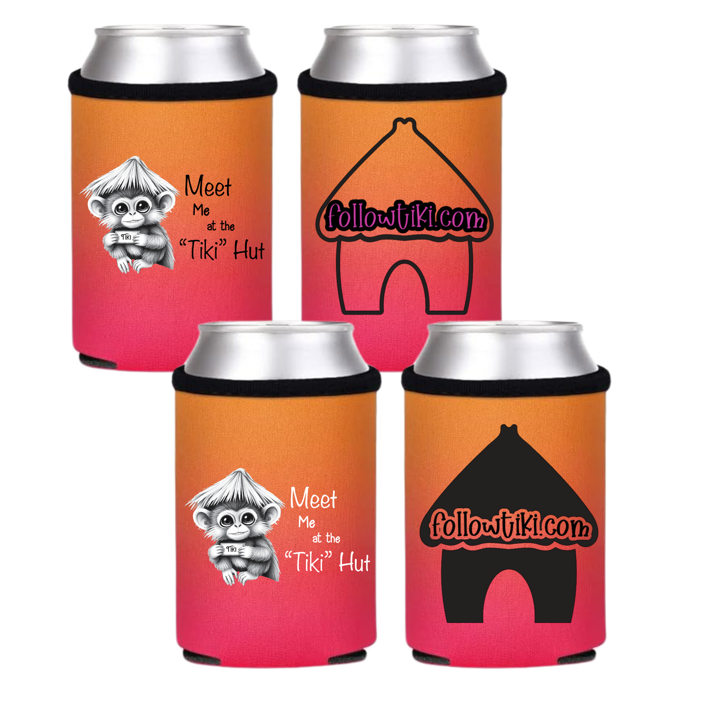 Meet Me at the Tiki Hut Koozie