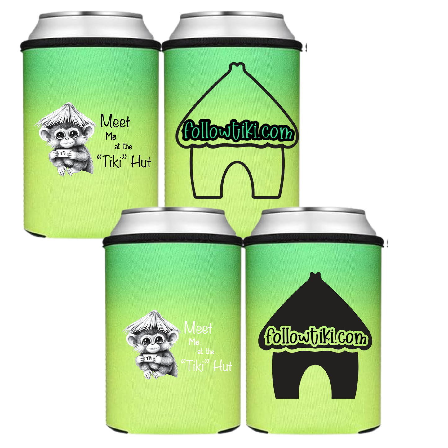 Meet Me at the Tiki Hut Koozie