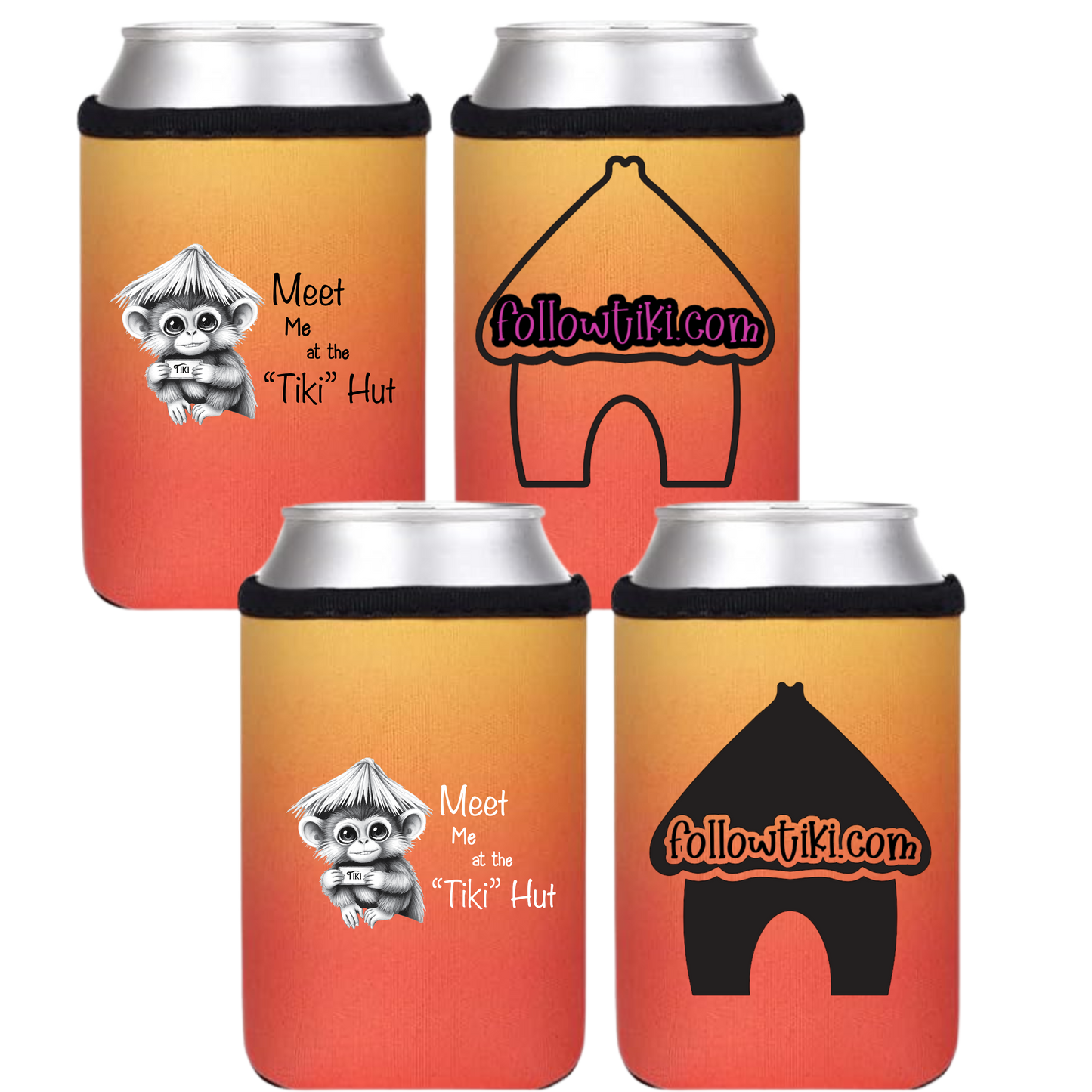 Meet Me at the Tiki Hut Koozie
