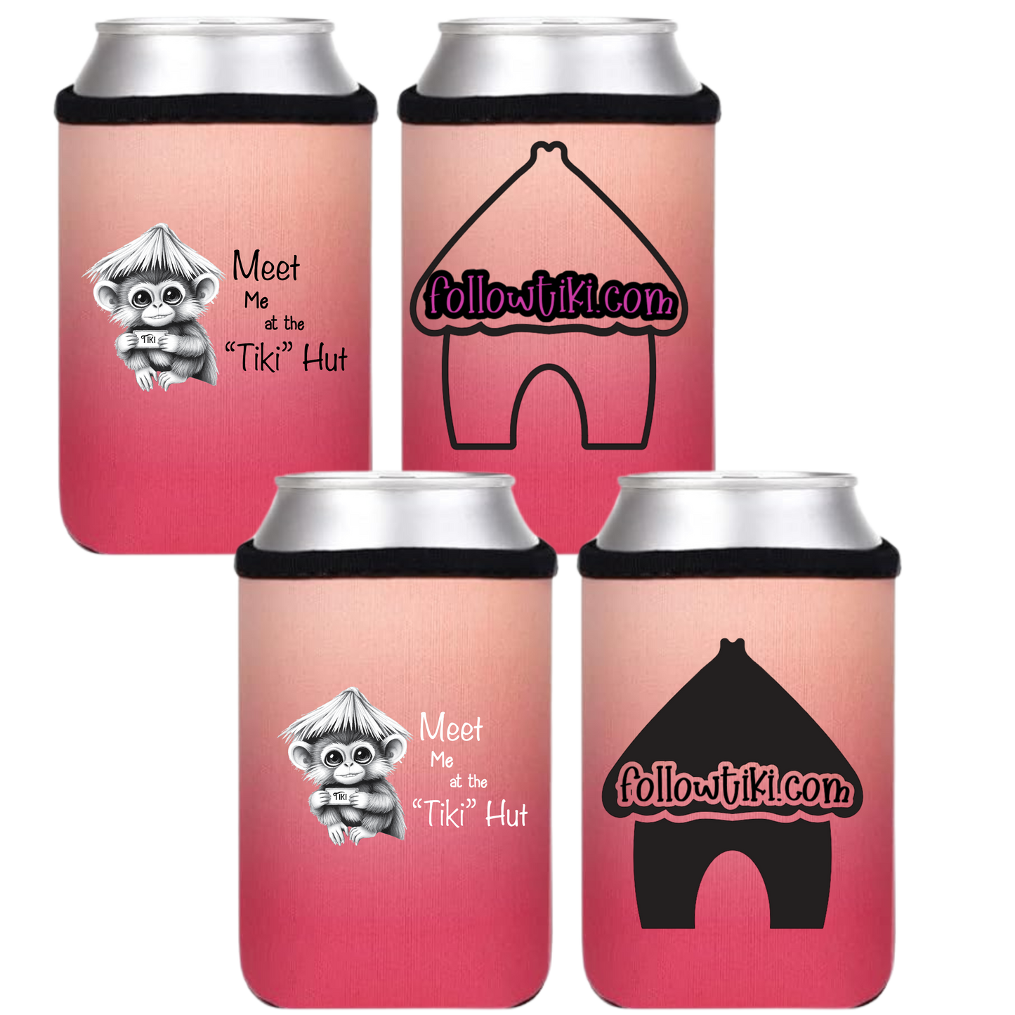 Meet Me at the Tiki Hut Koozie