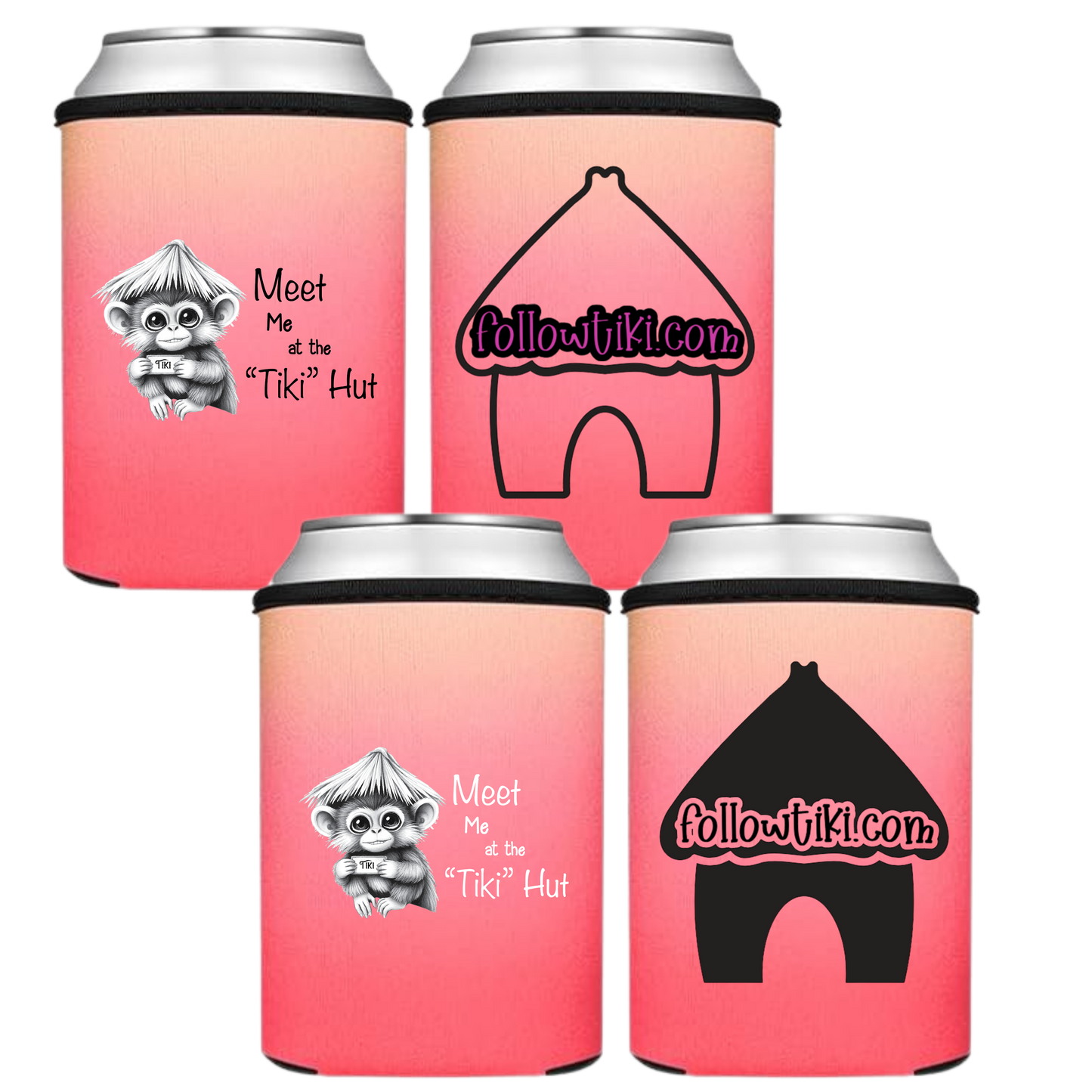 Meet Me at the Tiki Hut Koozie