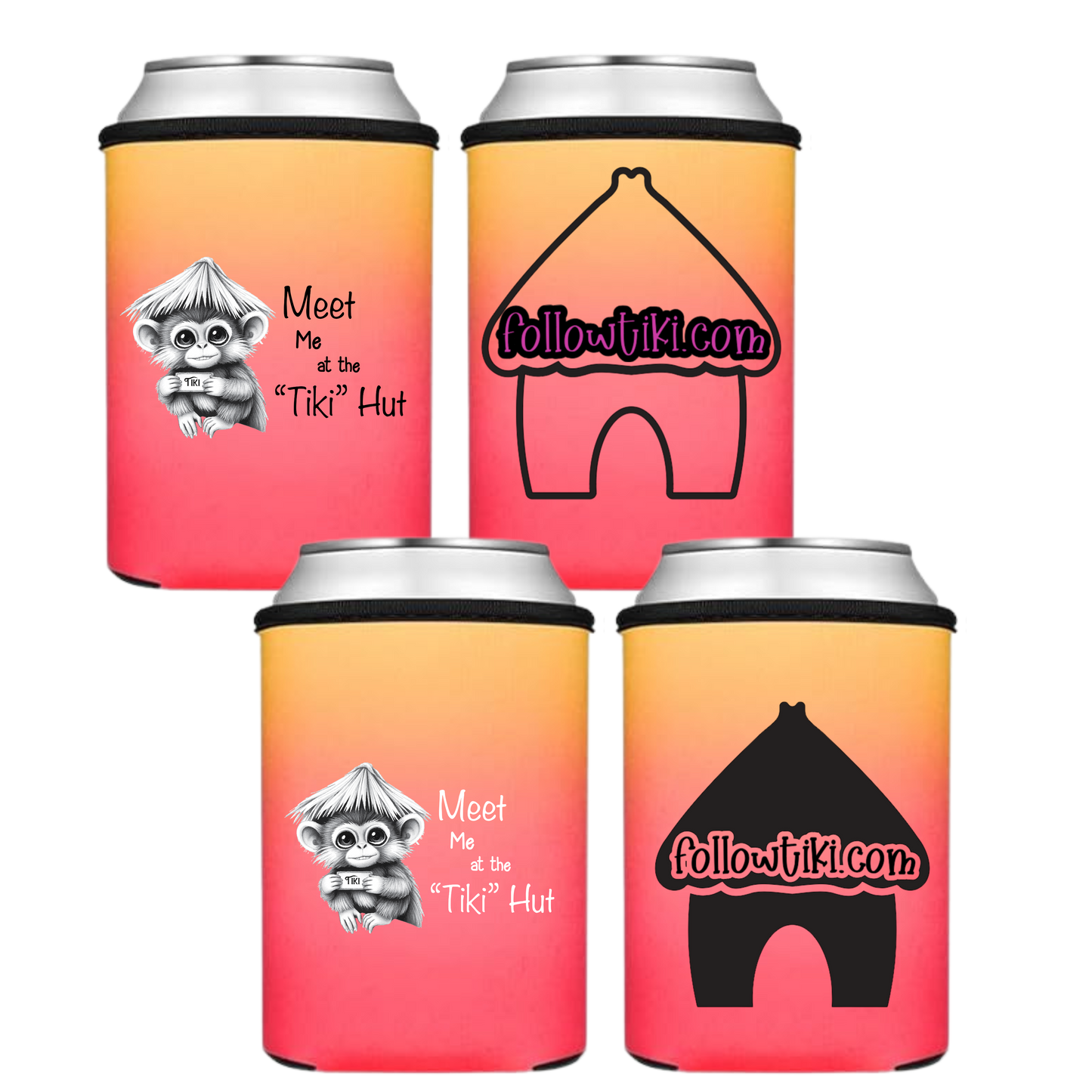 Meet Me at the Tiki Hut Koozie