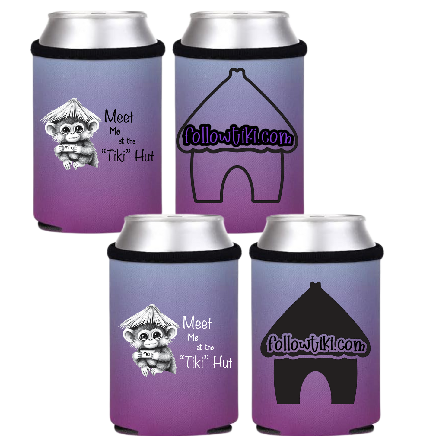 Meet Me at the Tiki Hut Koozie