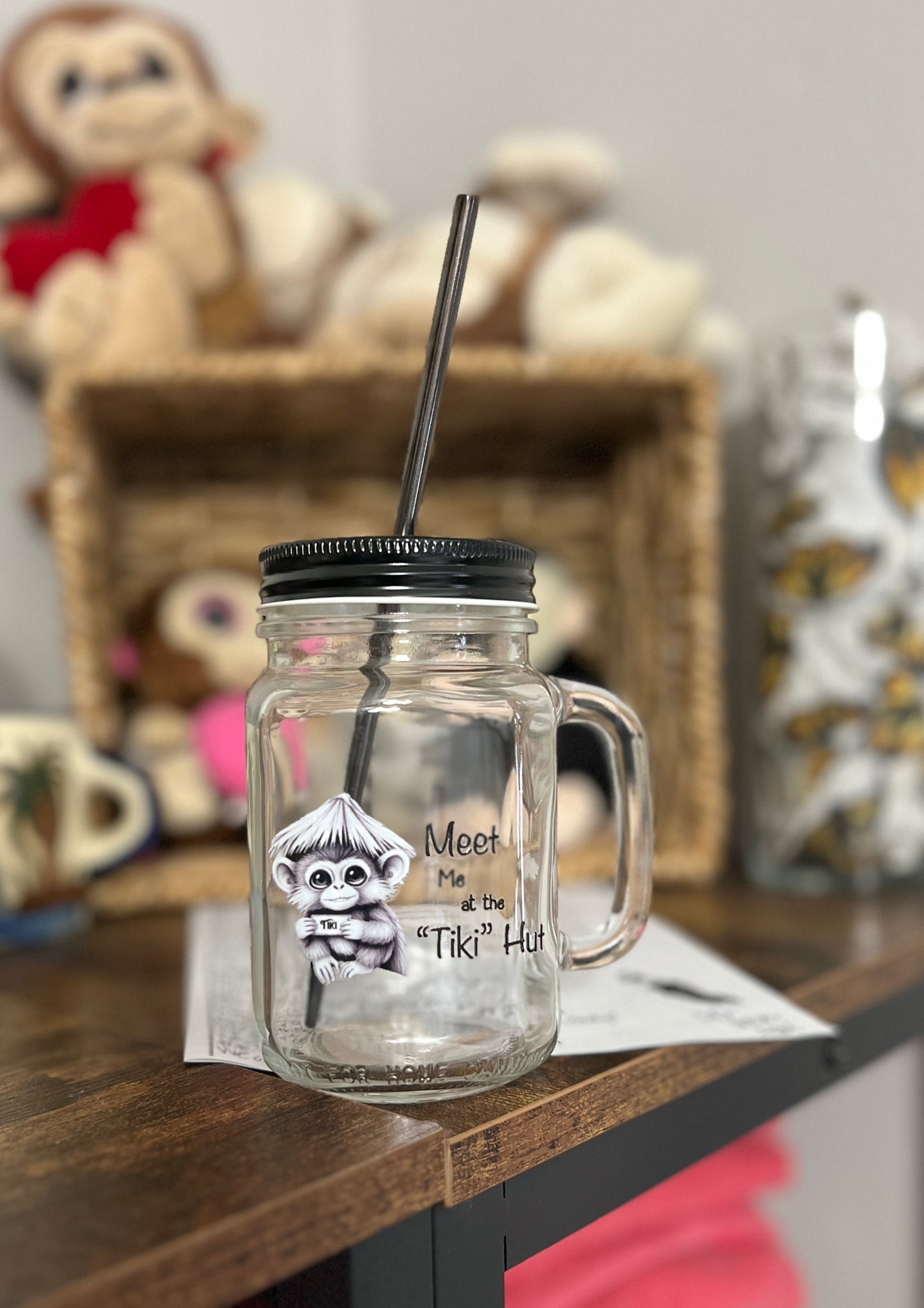 Tiki Hut Iced Coffee Mug
