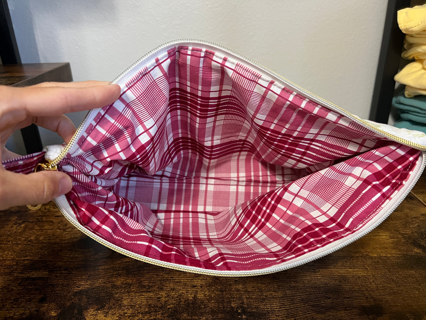 Butterfly Plaid Toiletry Pouch
