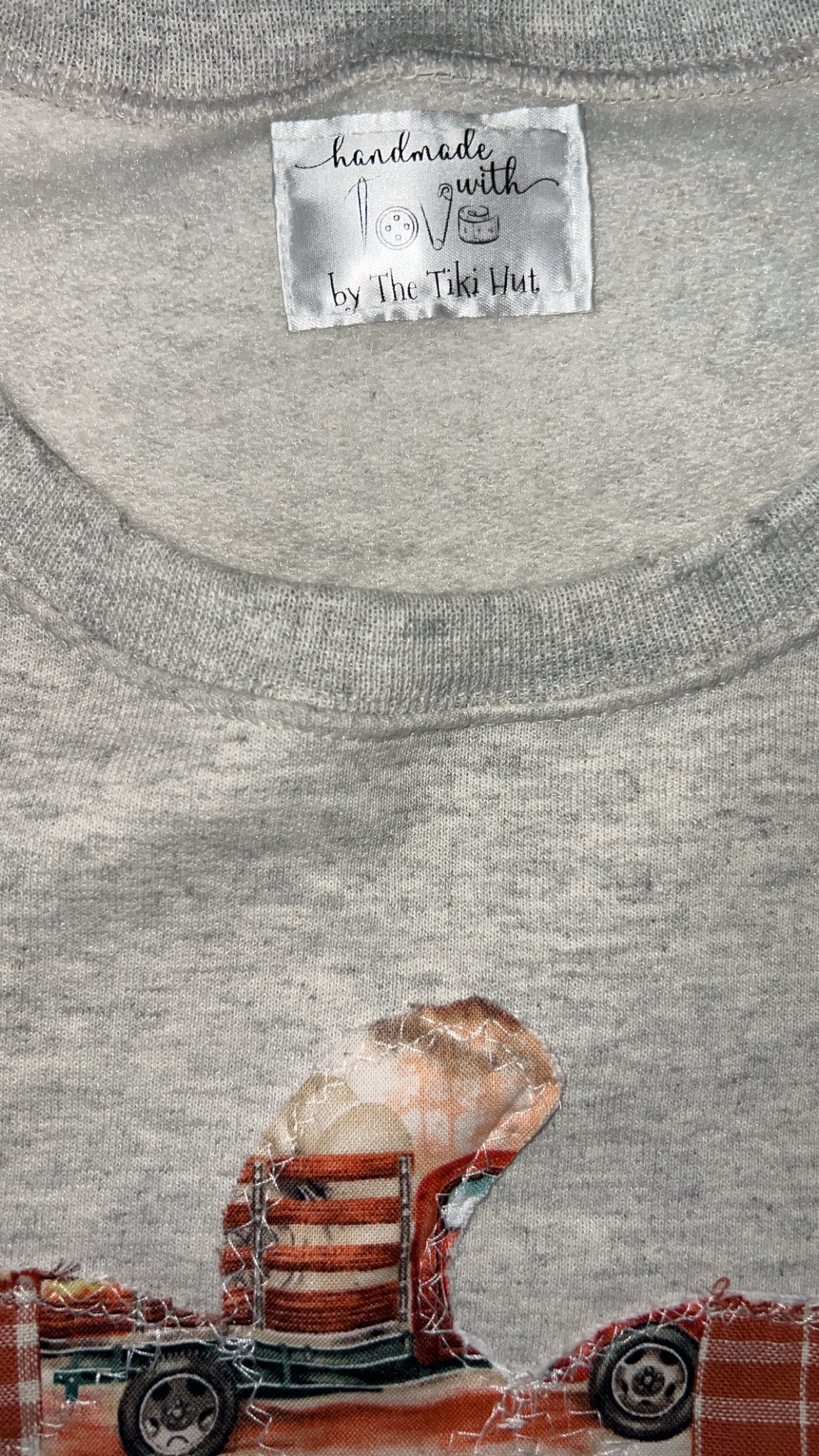 Patchwork Pumpkin Crewneck