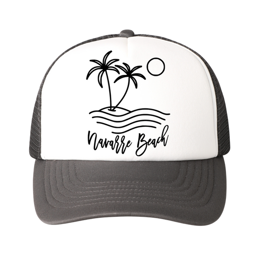 Navarre Beach Sunset Foam Trucker Hat