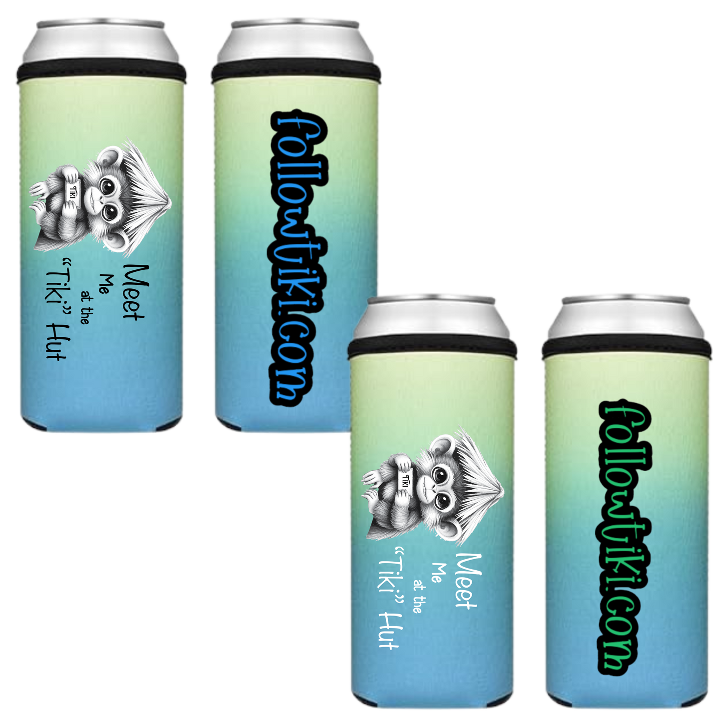 Meet Me at the Tiki Hut Koozie