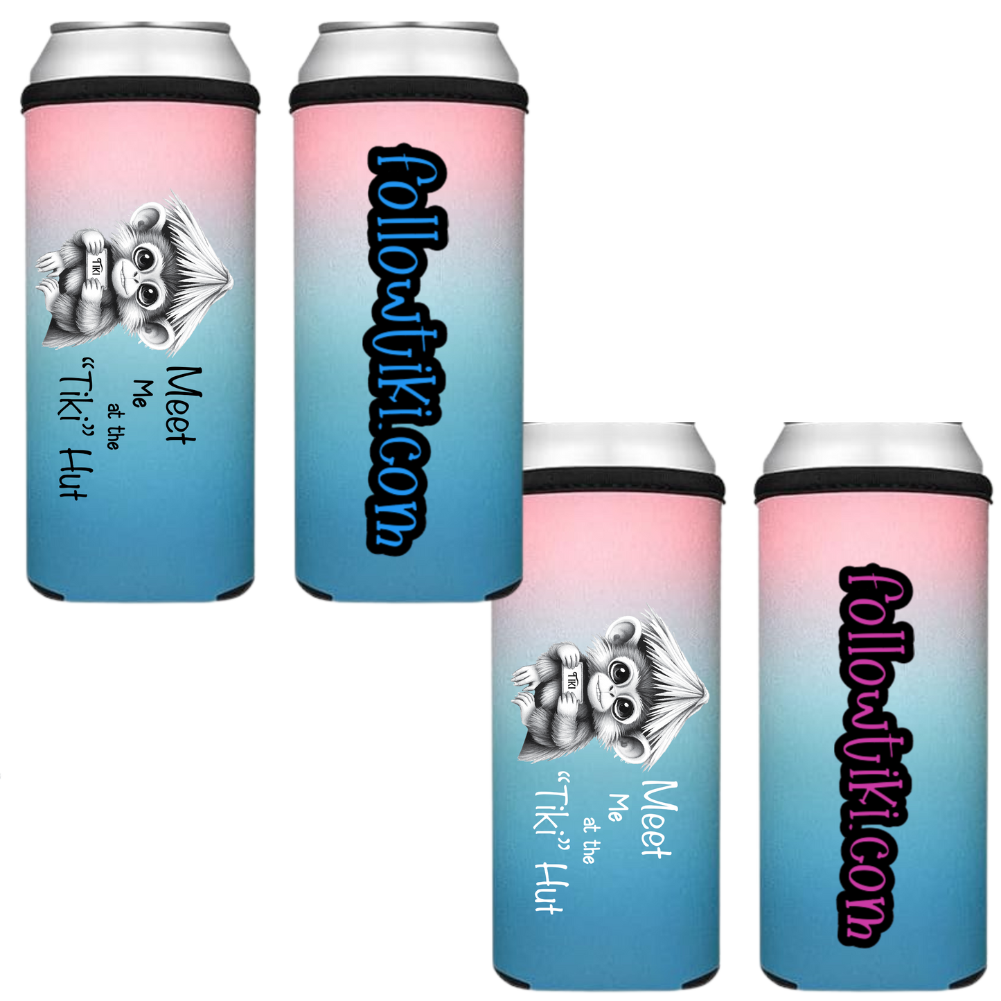 Meet Me at the Tiki Hut Koozie
