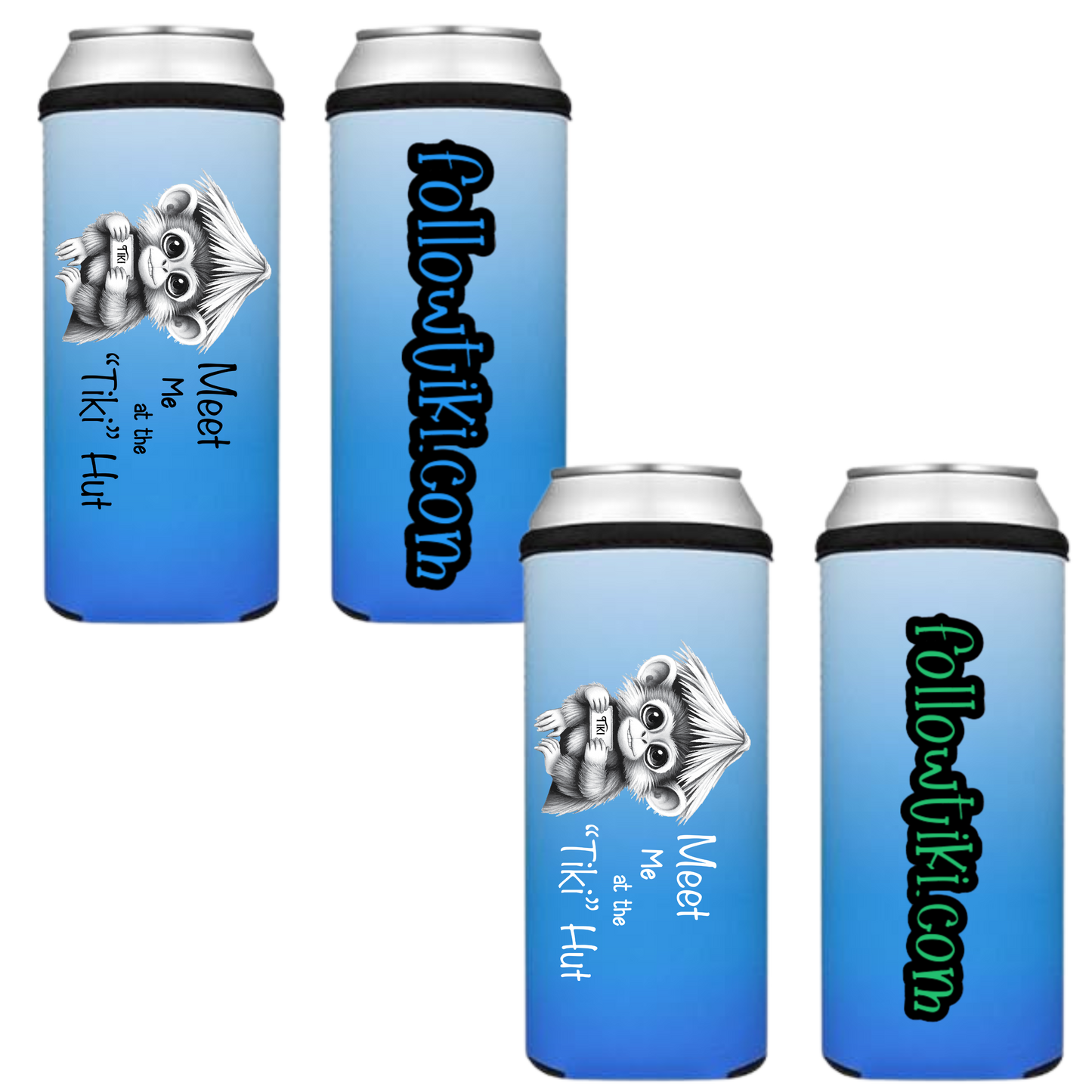 Meet Me at the Tiki Hut Koozie
