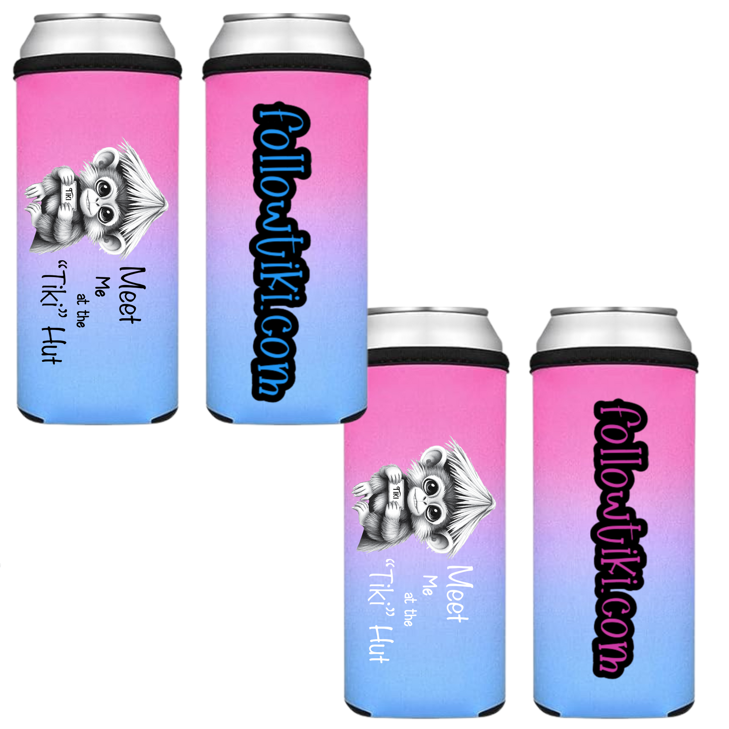 Meet Me at the Tiki Hut Koozie