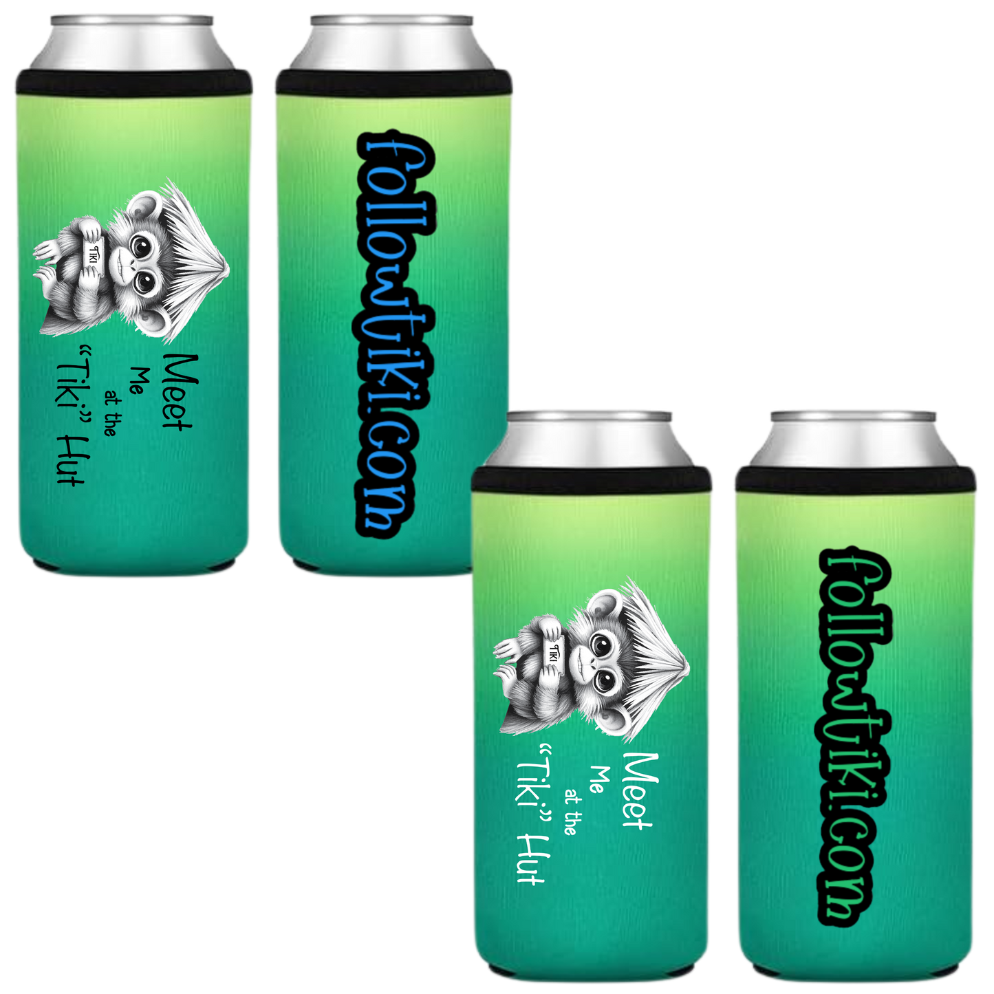 Meet Me at the Tiki Hut Koozie