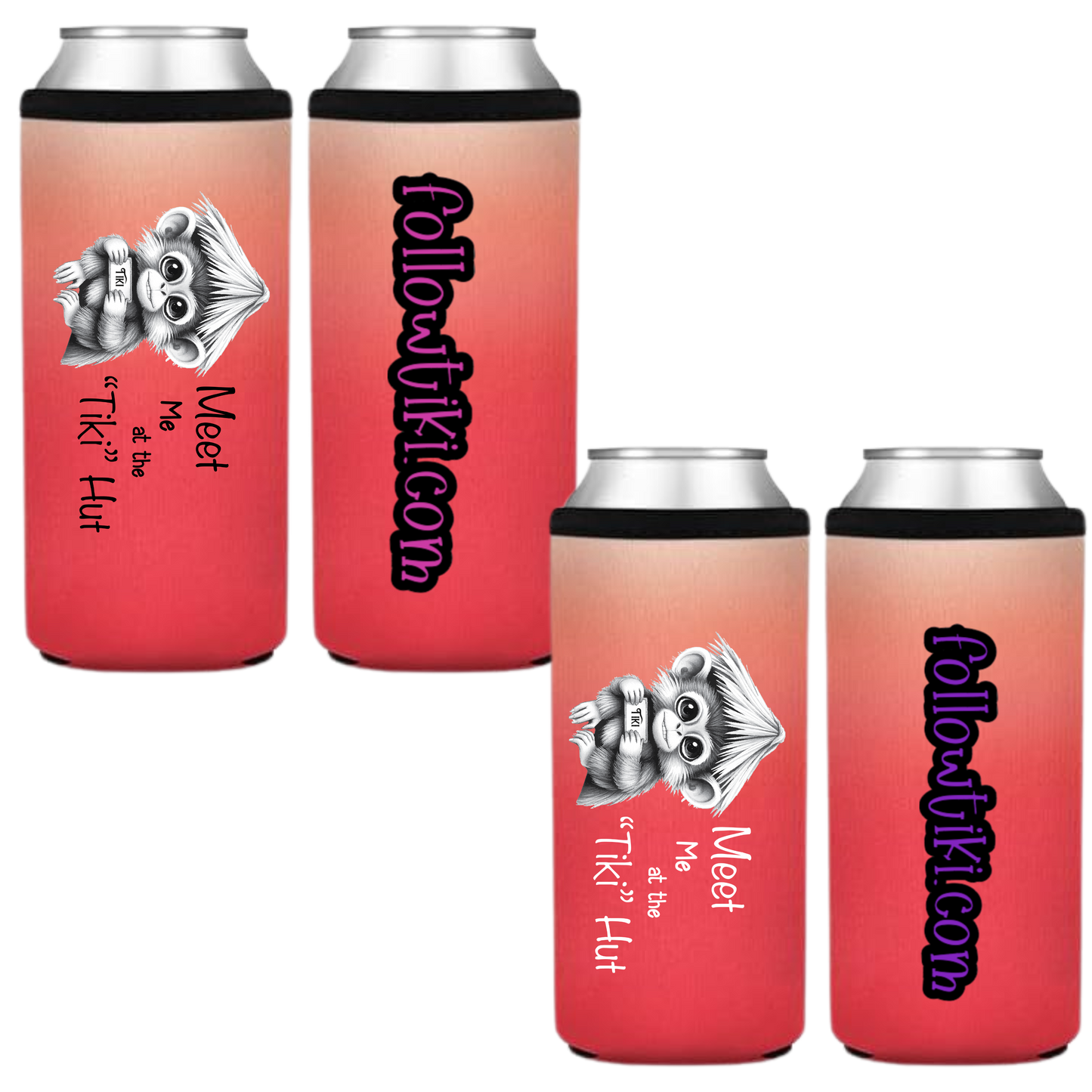 Meet Me at the Tiki Hut Koozie