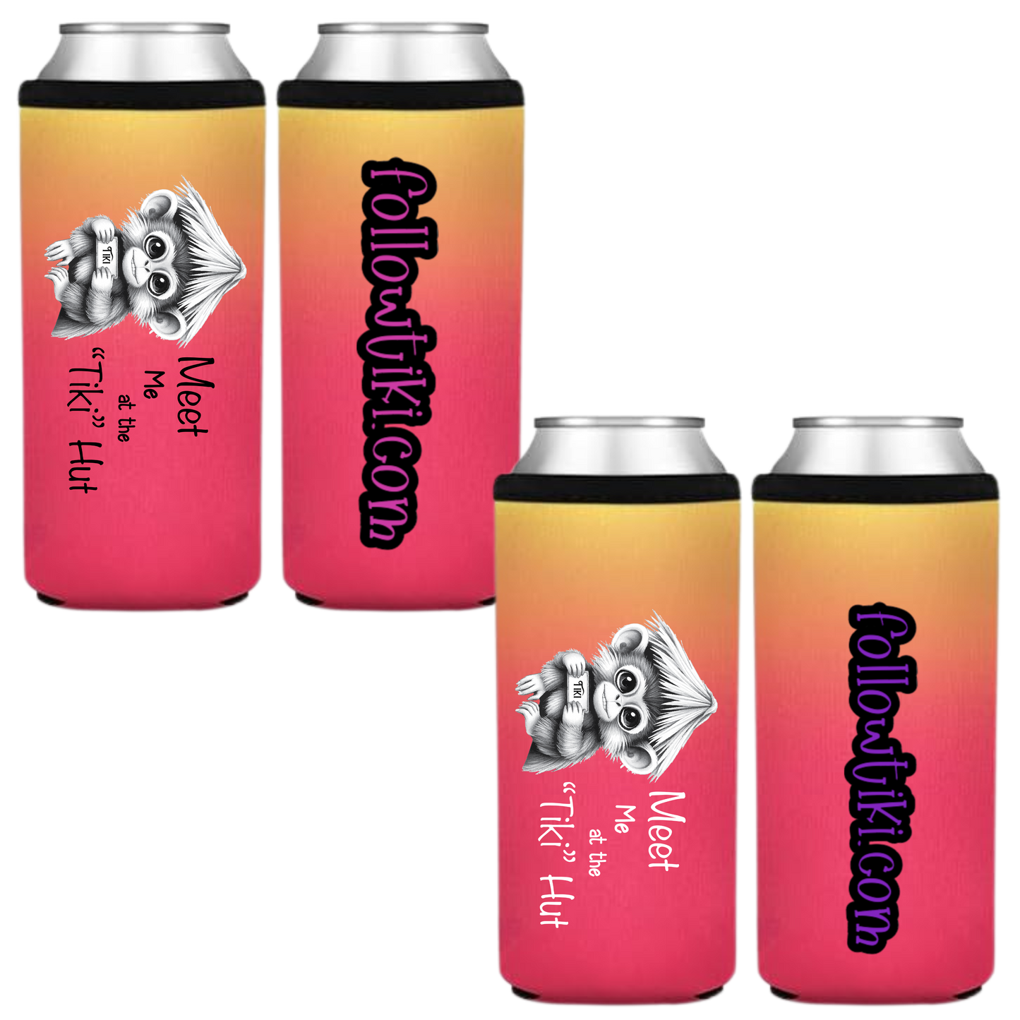 Meet Me at the Tiki Hut Koozie