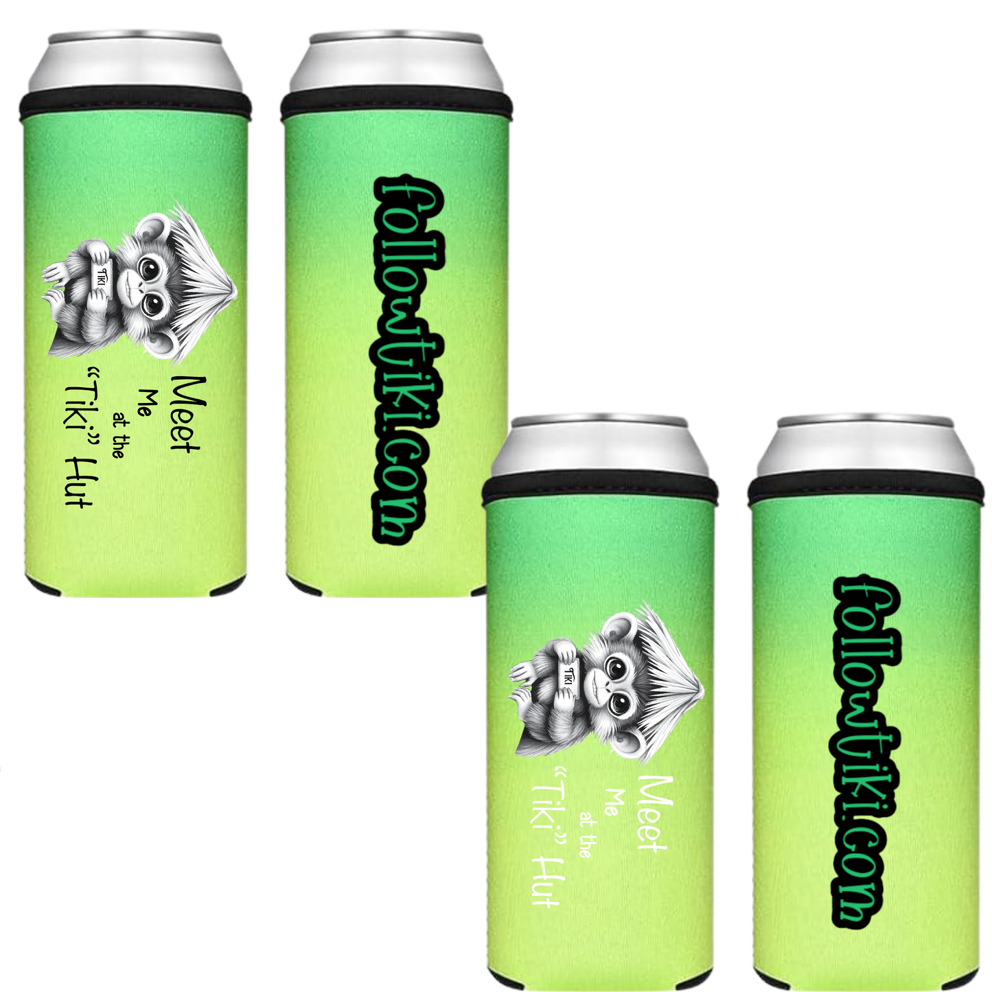 Meet Me at the Tiki Hut Koozie