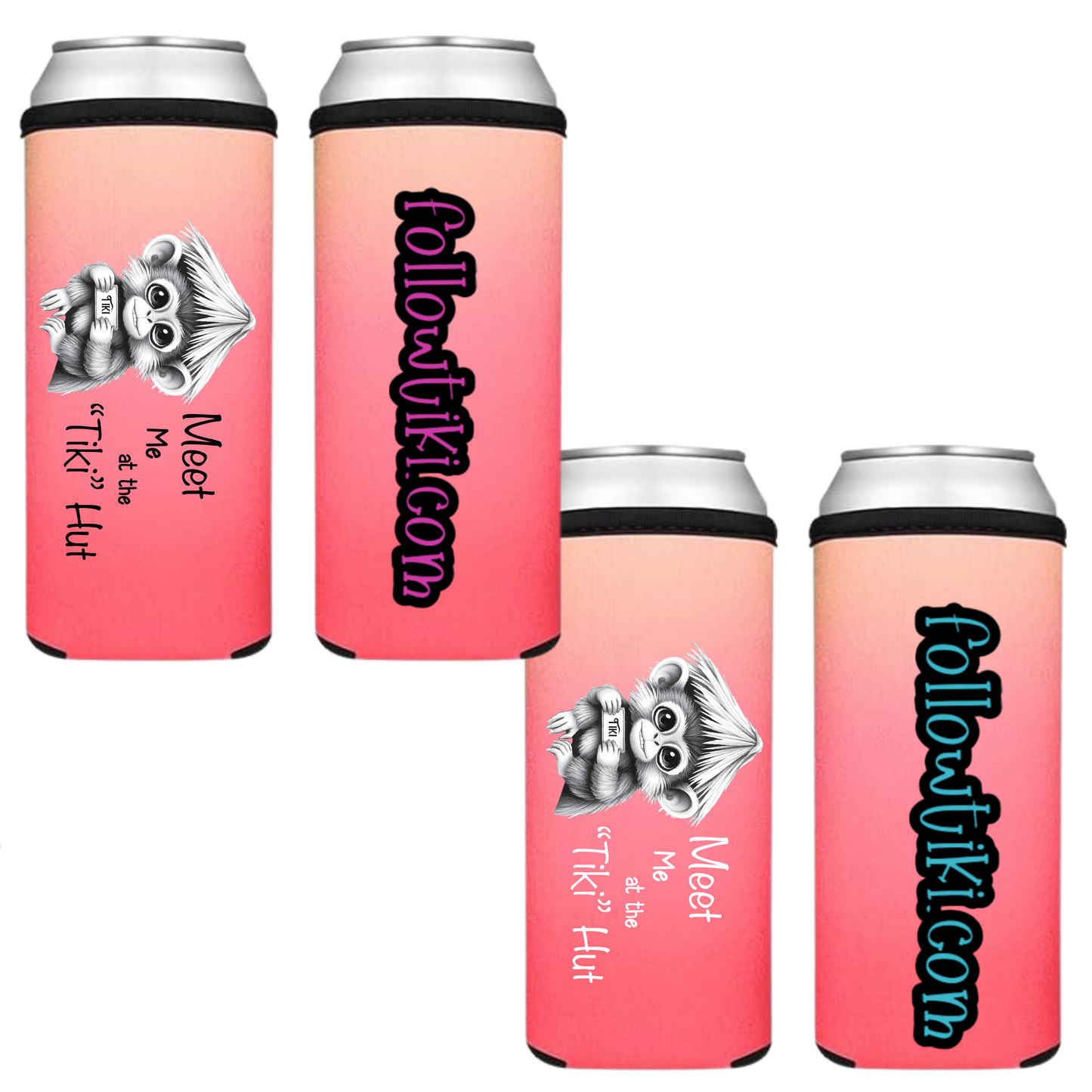 Meet Me at the Tiki Hut Koozie