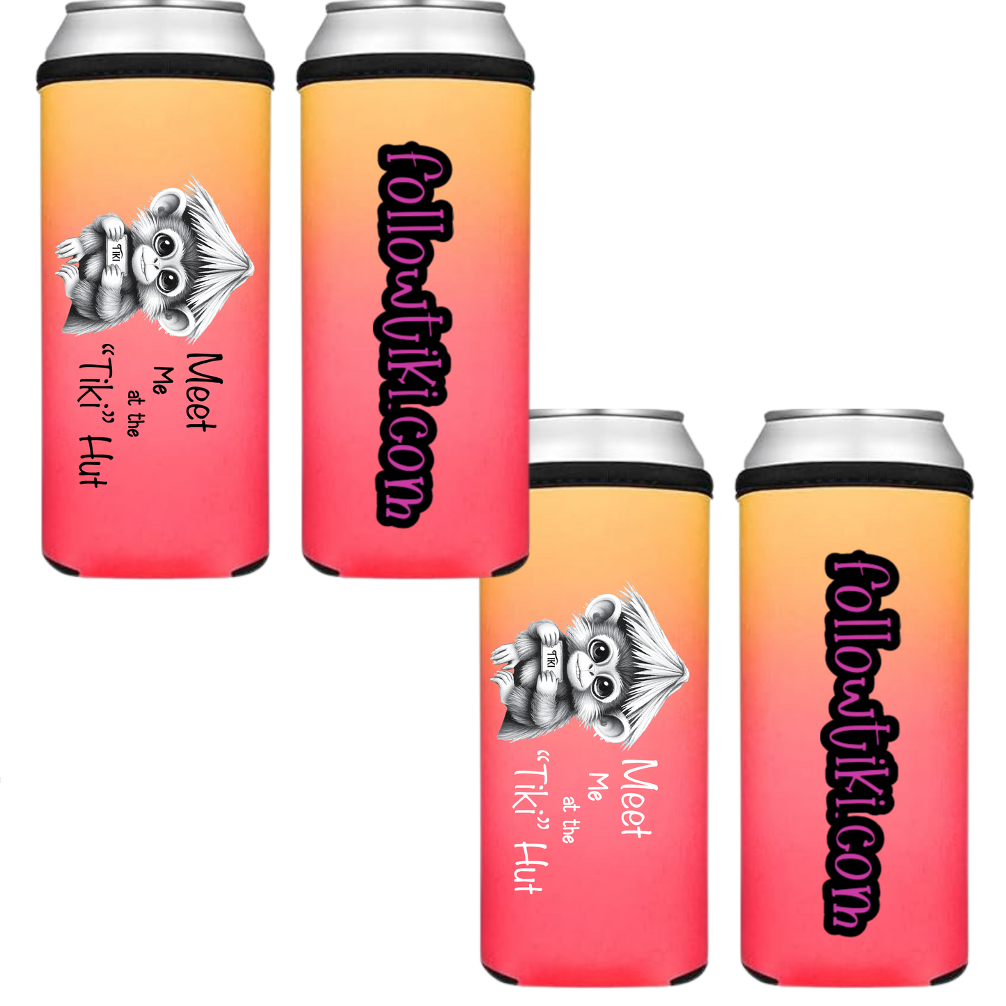 Meet Me at the Tiki Hut Koozie