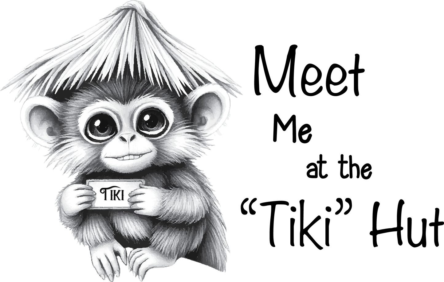 Tiki Hut Stickers