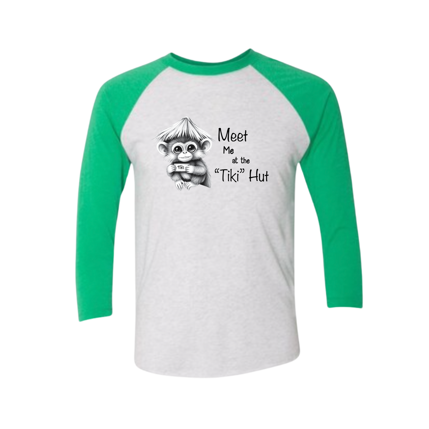Tiki Hut Baseball Tee