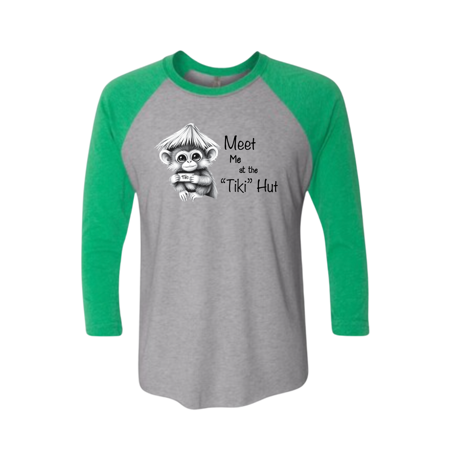 Tiki Hut Baseball Tee