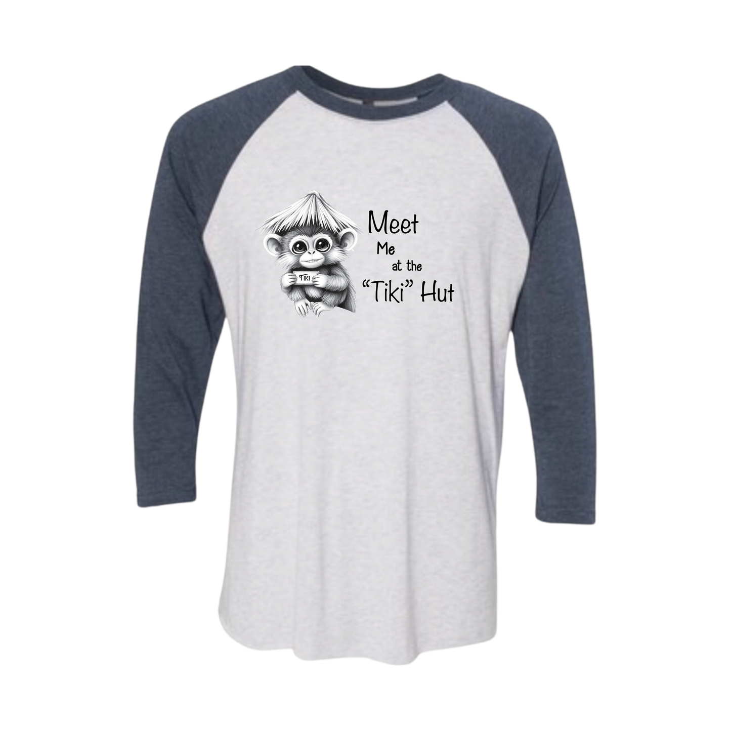 Tiki Hut Baseball Tee