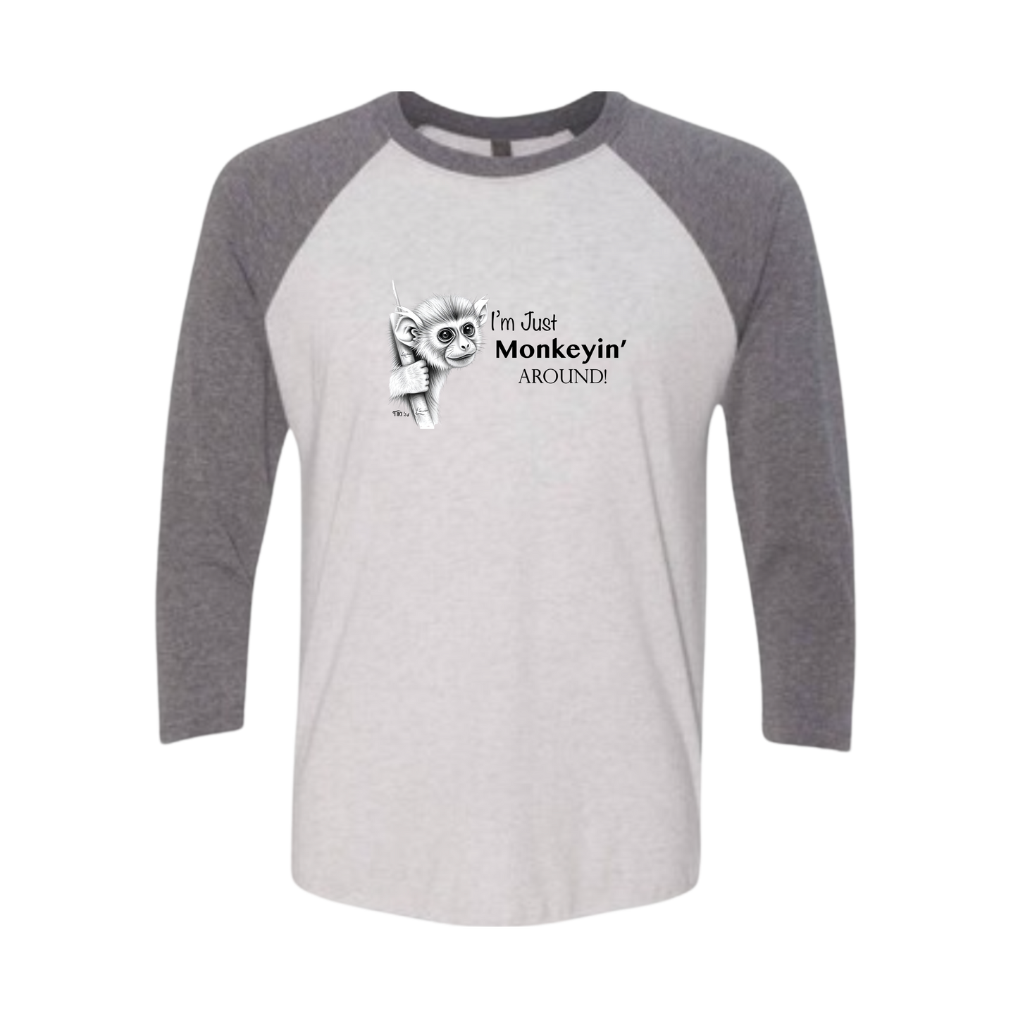 Monkeyin' Around Baseball Tee