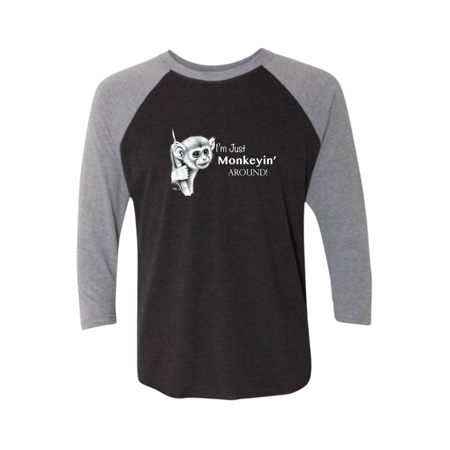 Monkeyin' Around Baseball Tee
