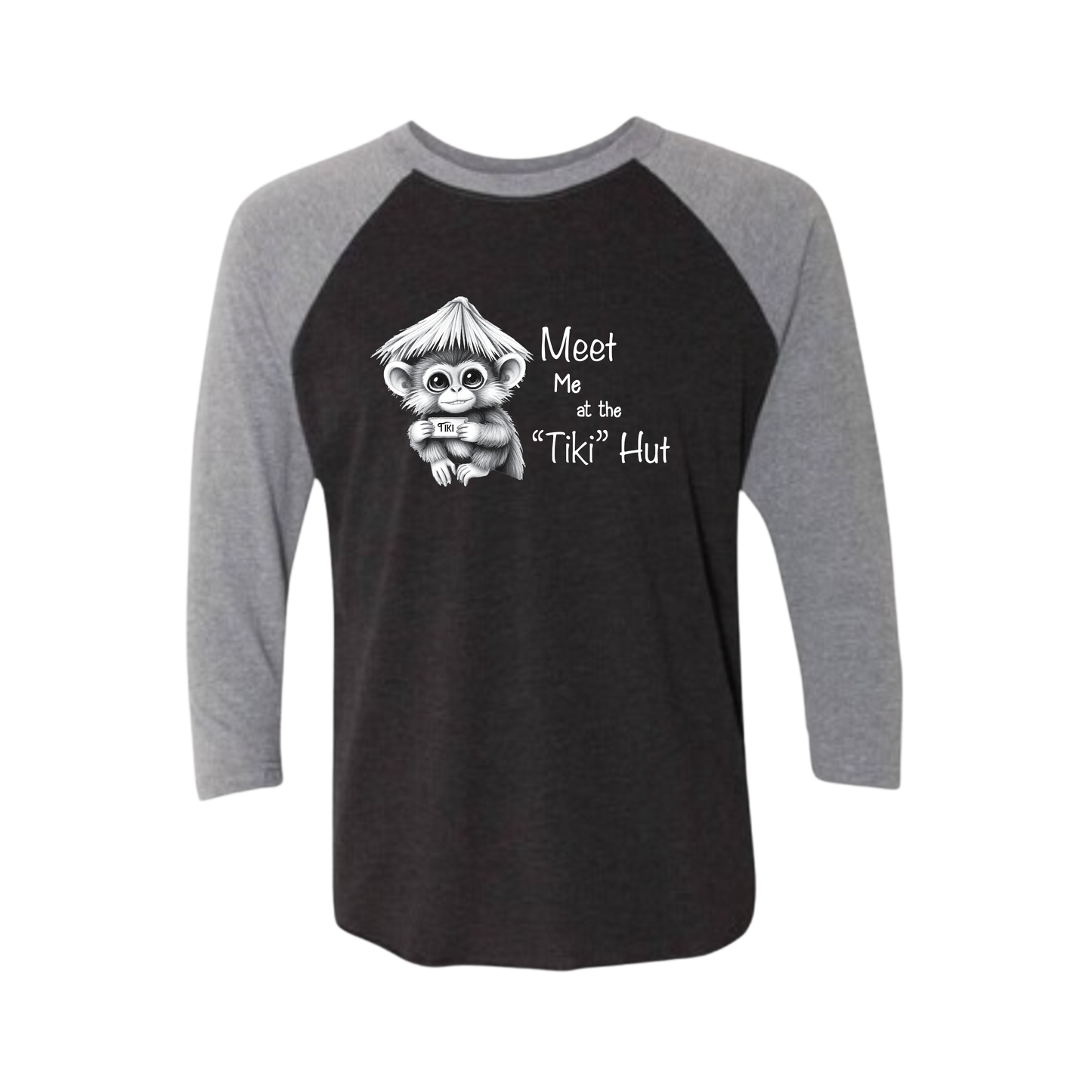 Tiki Hut Baseball Tee