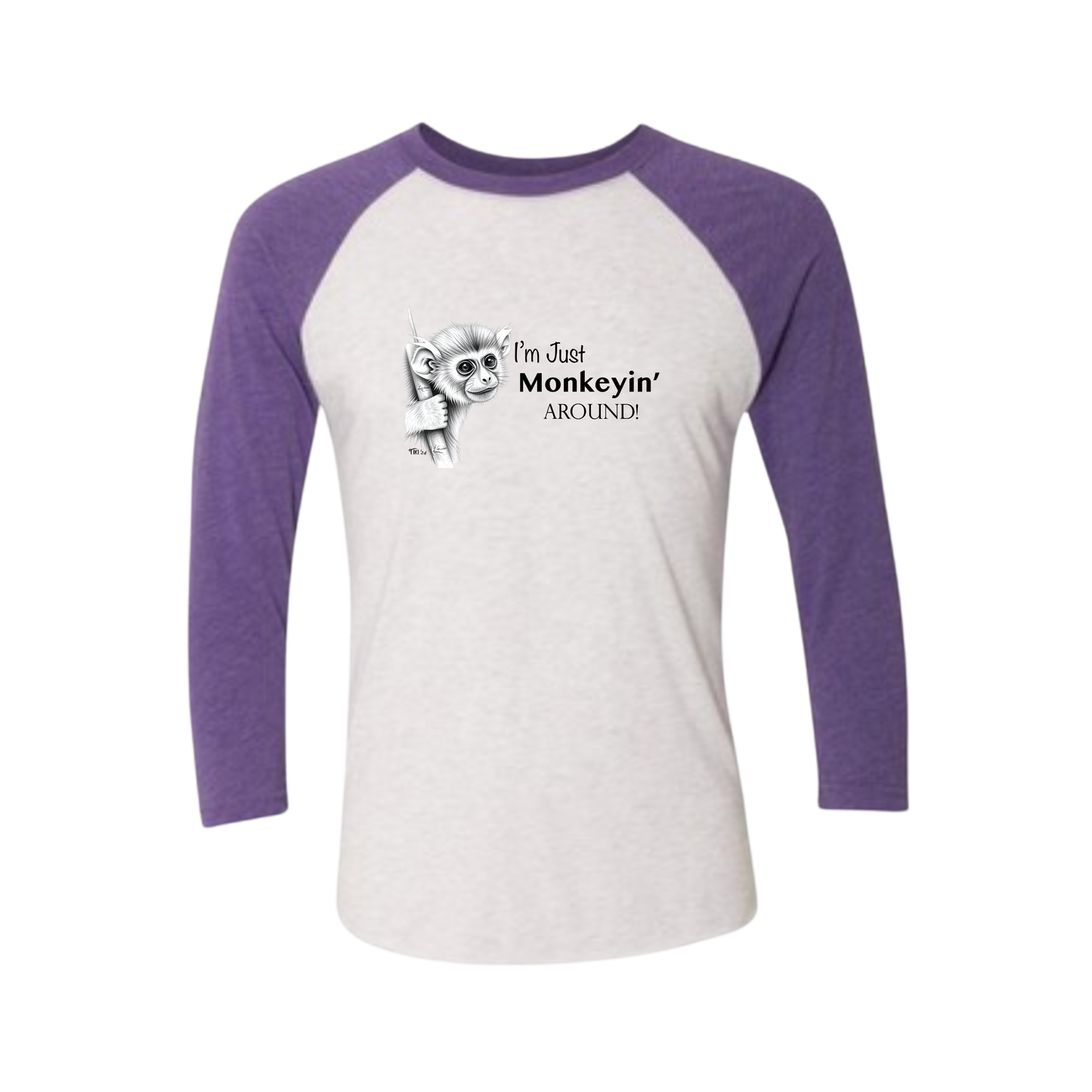 Monkeyin' Around Baseball Tee