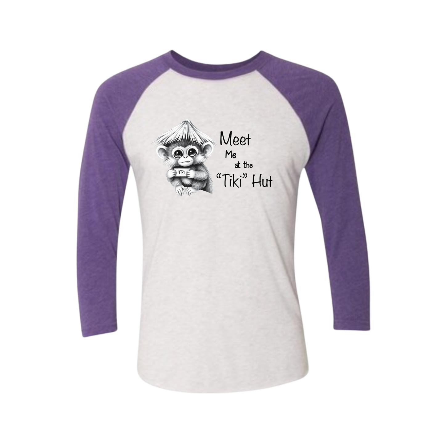 Tiki Hut Baseball Tee