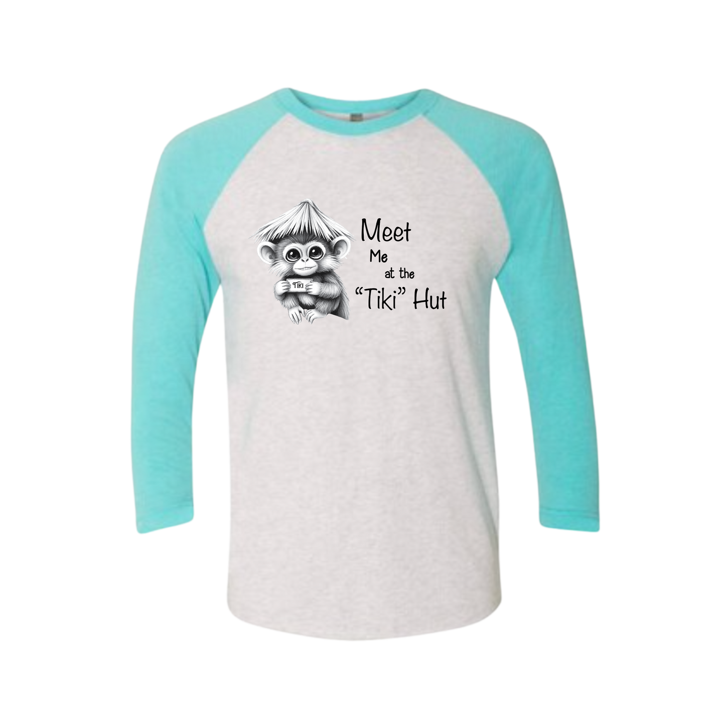 Tiki Hut Baseball Tee