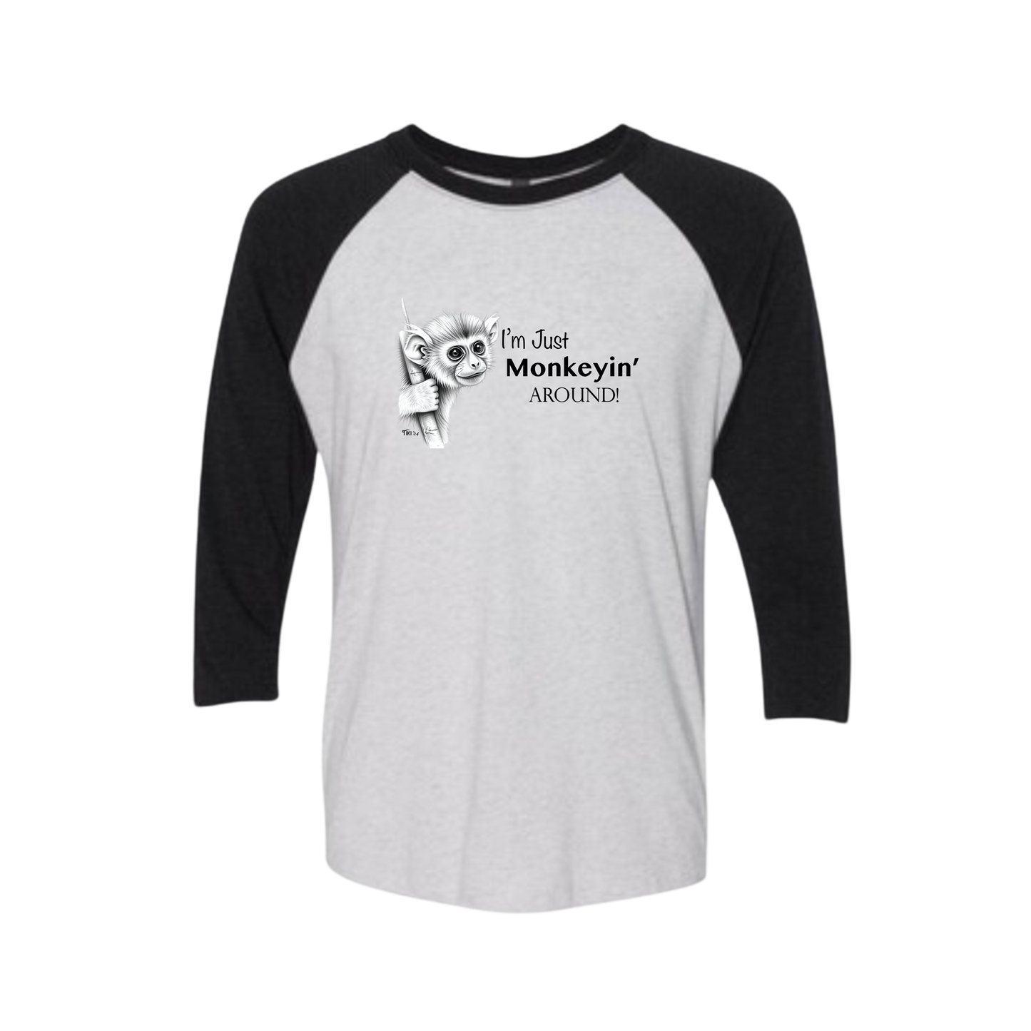 Monkeyin' Around Baseball Tee