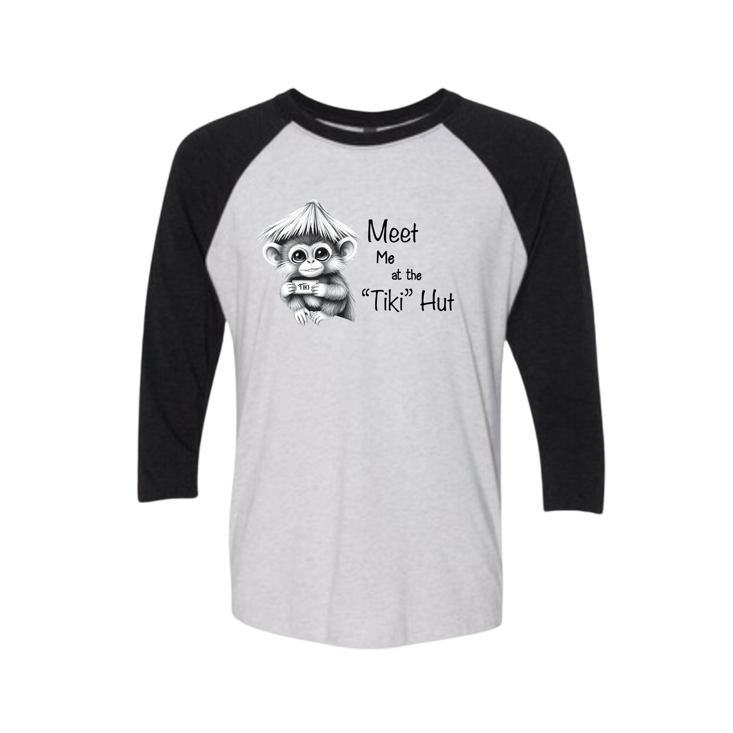Tiki Hut Baseball Tee