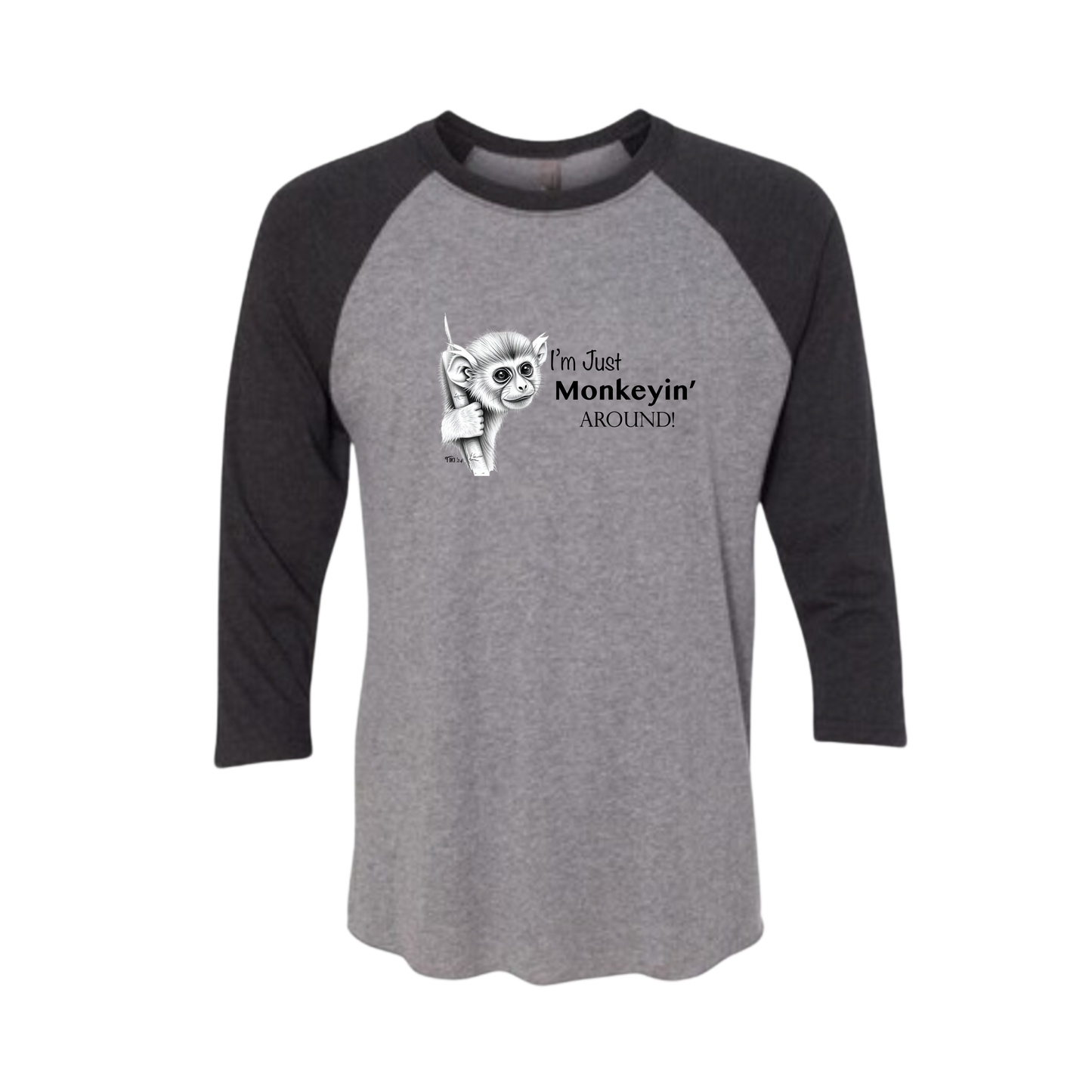 Monkeyin' Around Baseball Tee