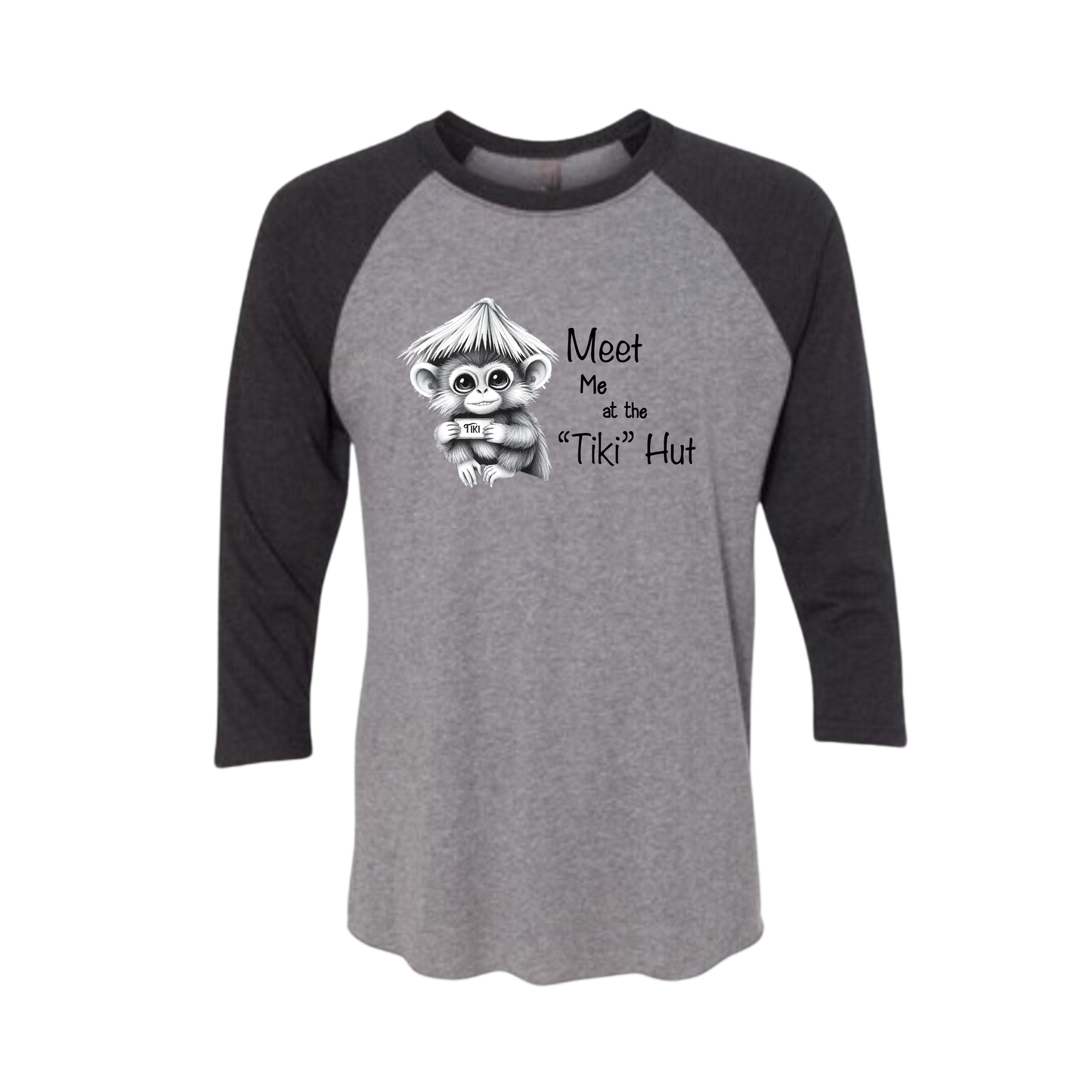 Tiki Hut Baseball Tee