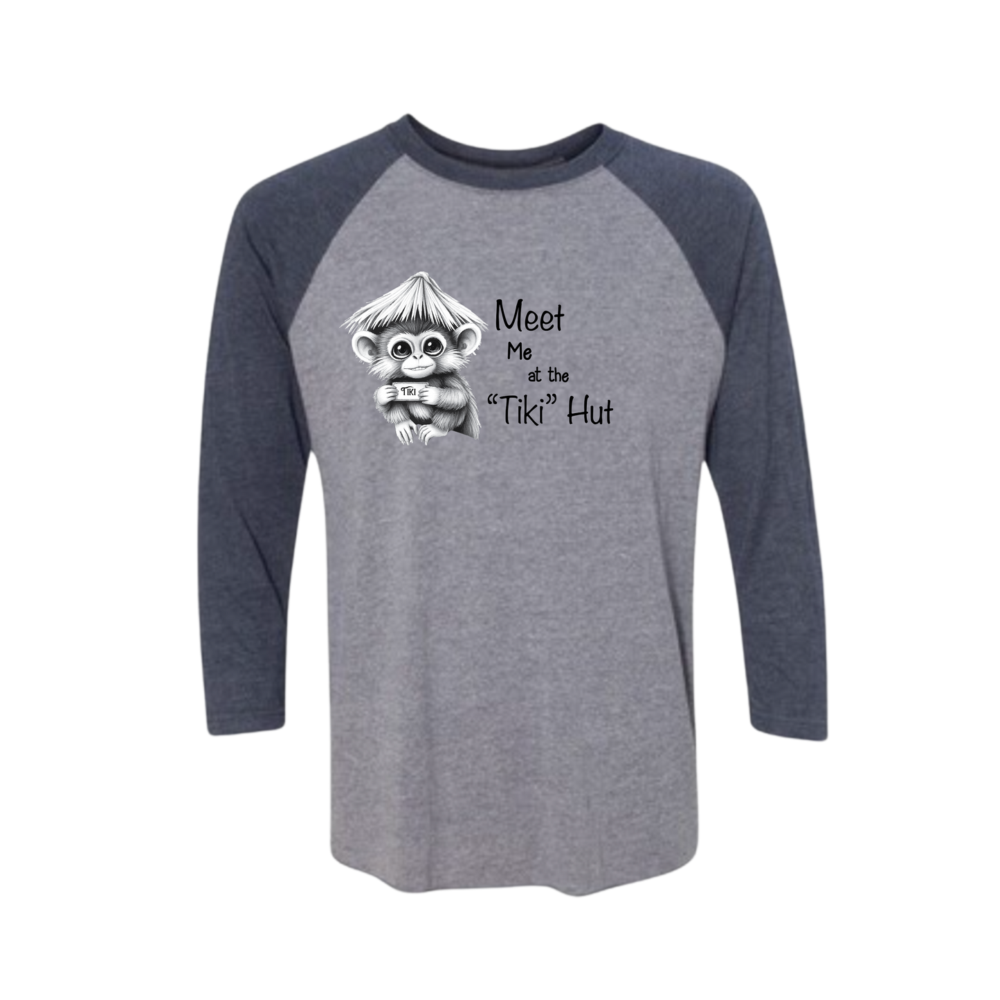 Tiki Hut Baseball Tee