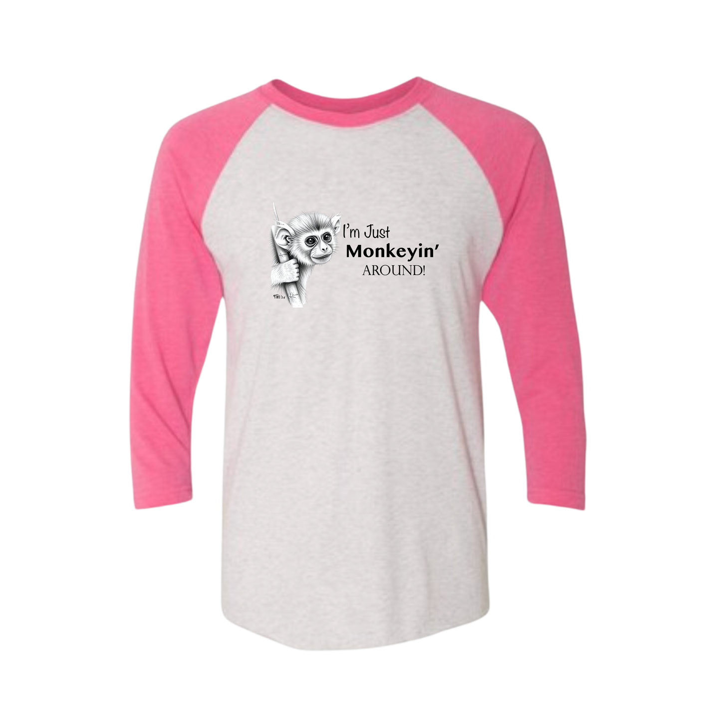 Monkeyin' Around Baseball Tee