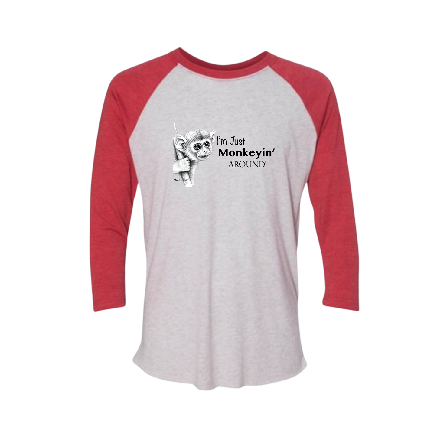 Monkeyin' Around Baseball Tee