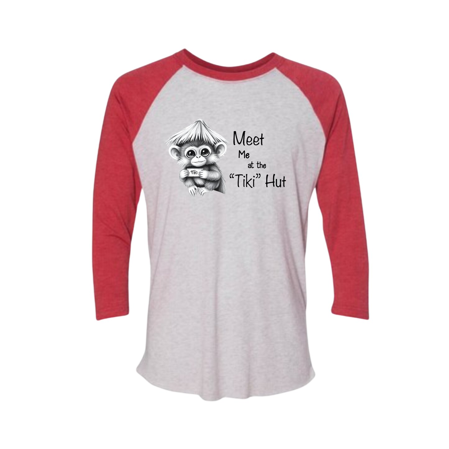 Tiki Hut Baseball Tee