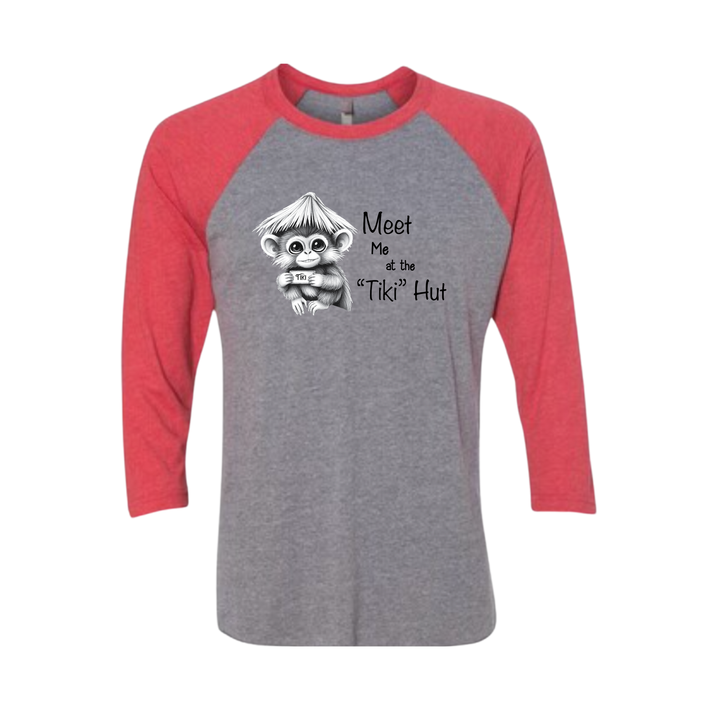 Tiki Hut Baseball Tee