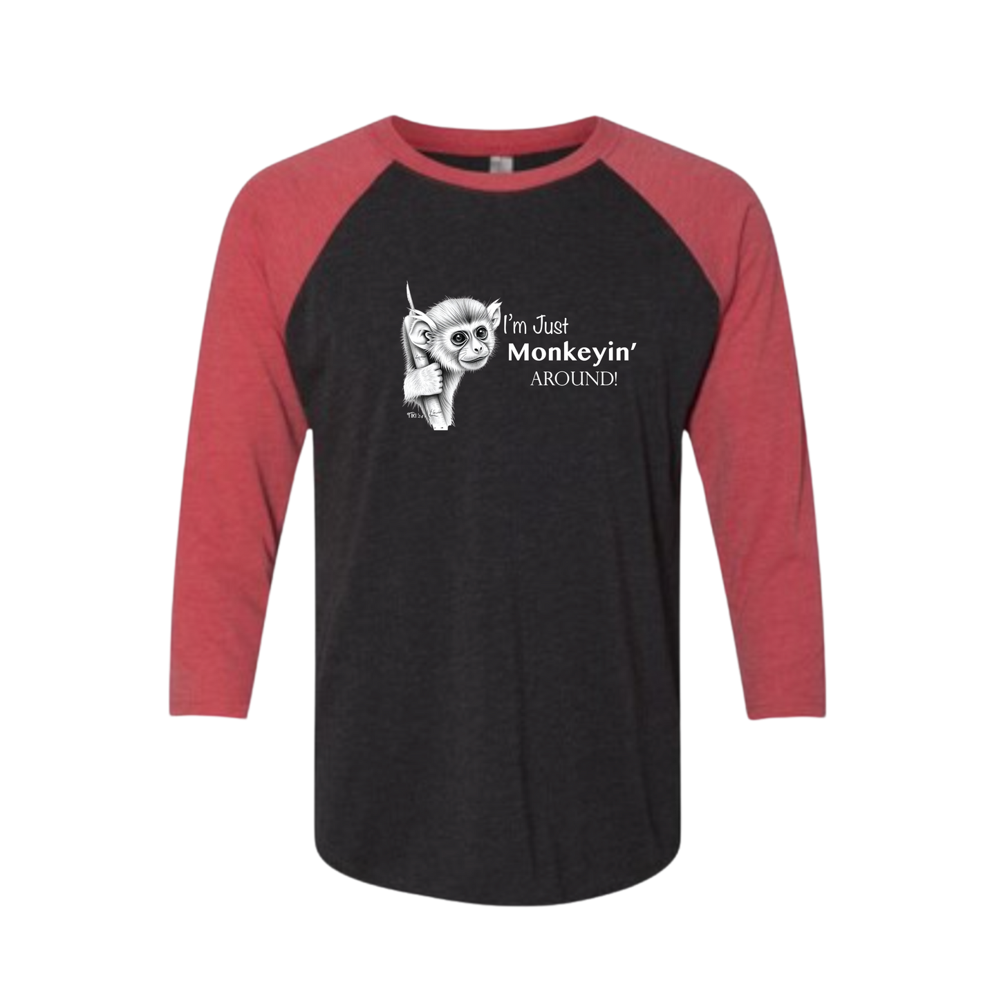Monkeyin' Around Baseball Tee