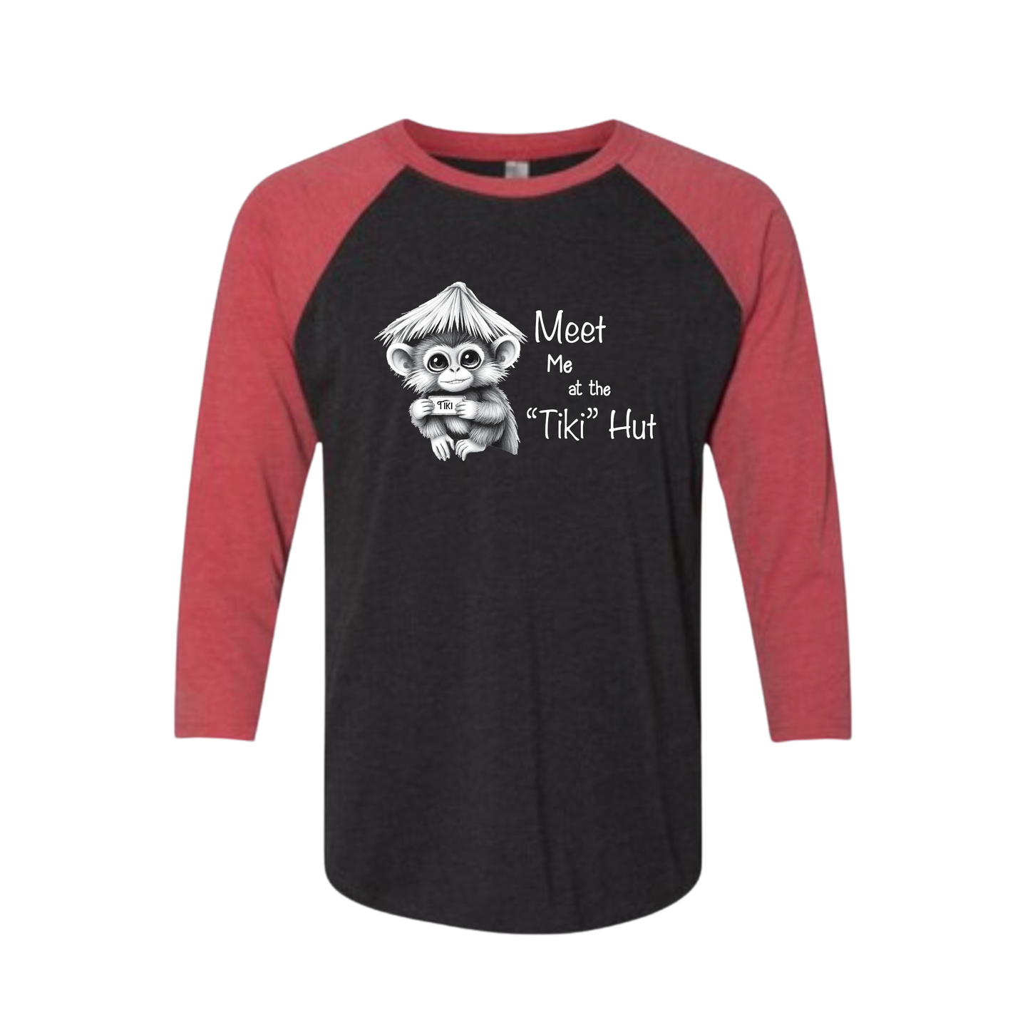 Tiki Hut Baseball Tee